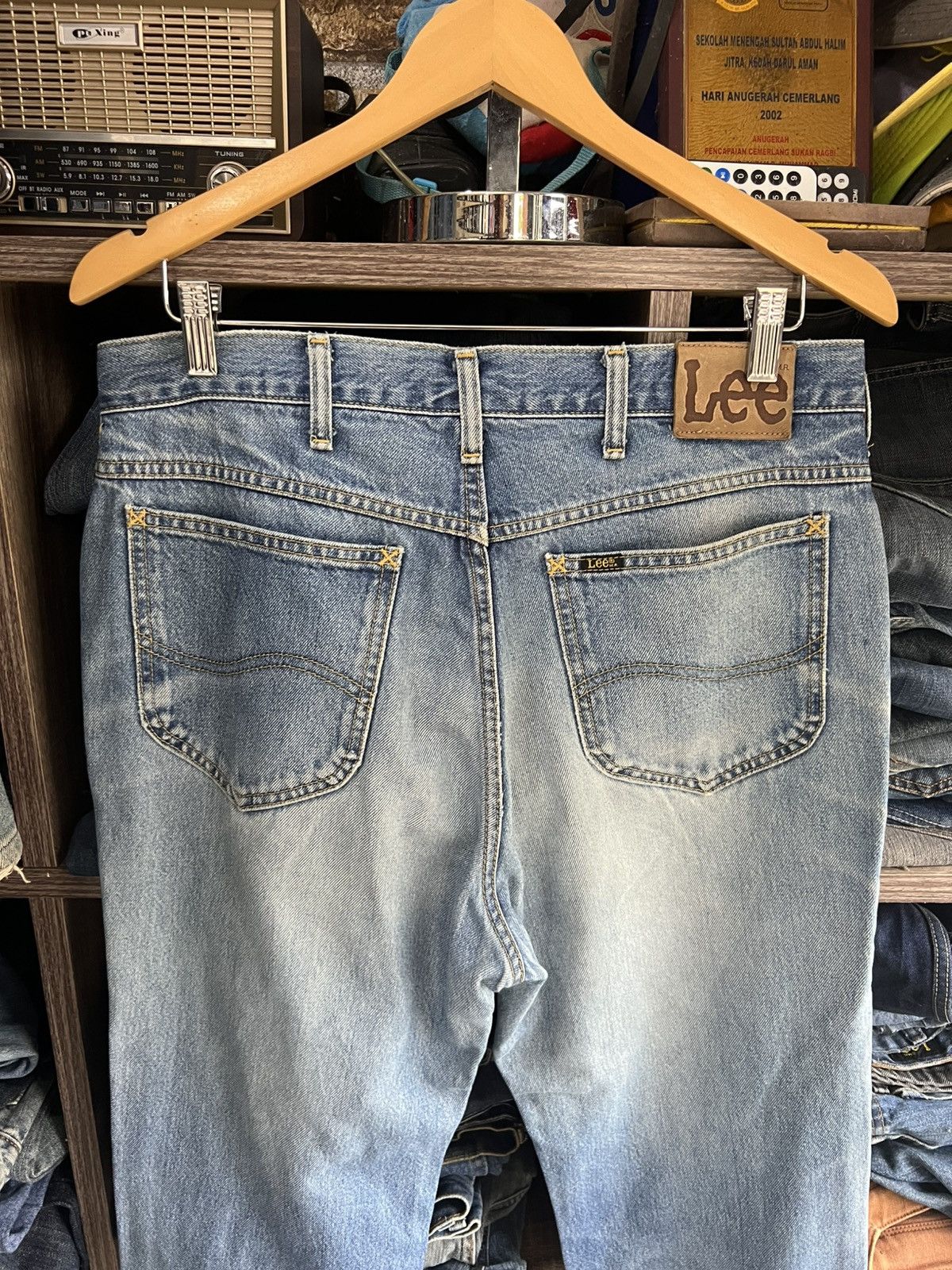 Lee 🔥Vintage Lee Distressed Denim Size US 33 - 12 Thumbnail