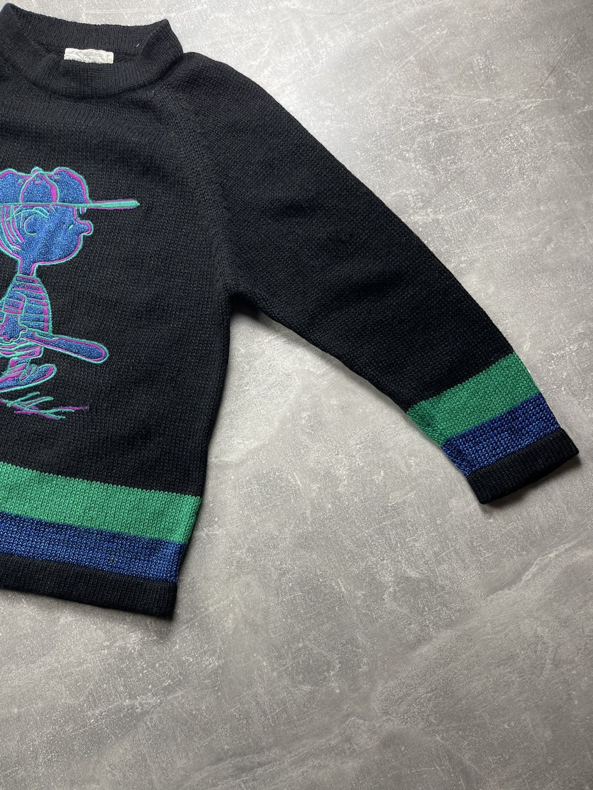 Iceberg Iceberg x Castelbajac Vintage Peanuts Knit Sweater Black Size M / US 6-8 / IT 42-44 - 5 Thumbnail