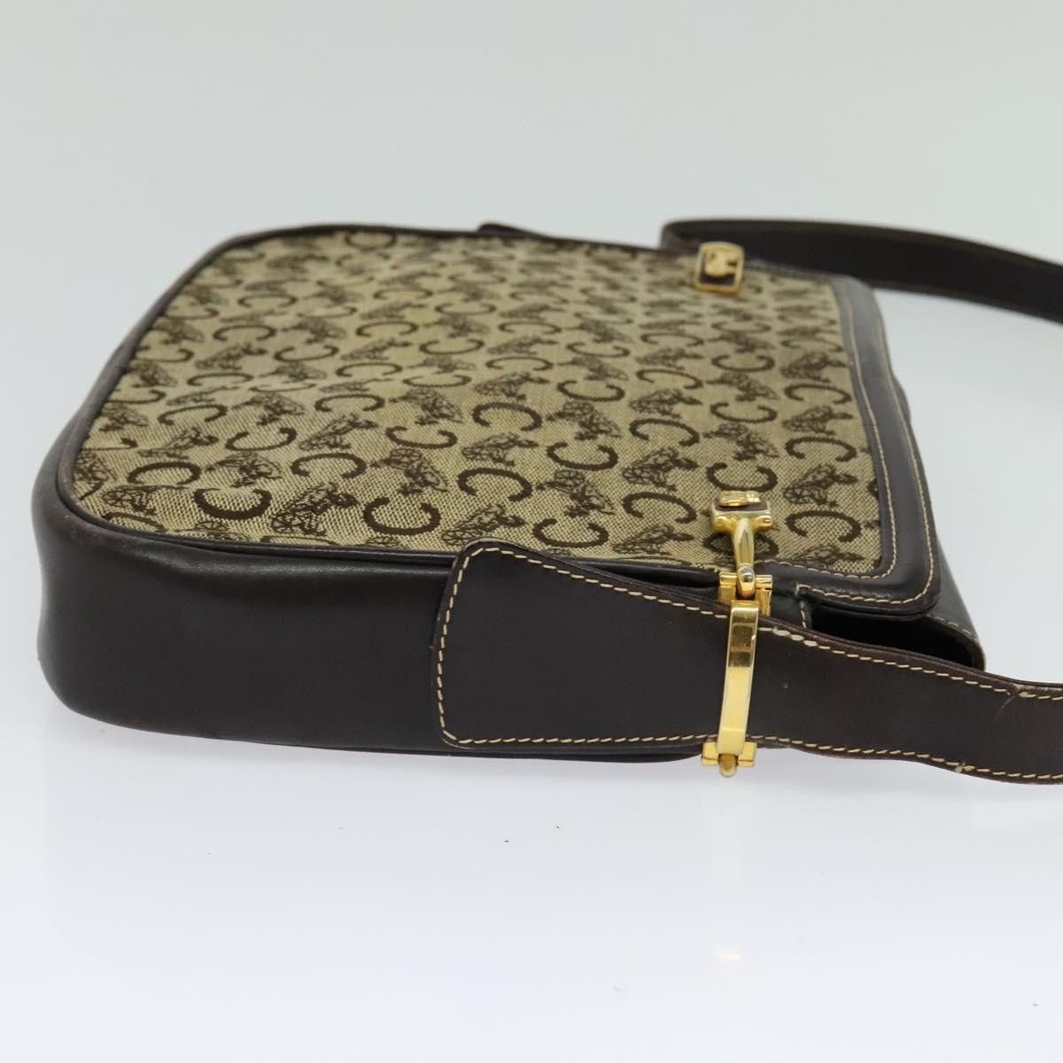 Celine CELINE C Sulky Shoulder Bag Canvas Beige Gold Size ONE SIZE - 5 Thumbnail