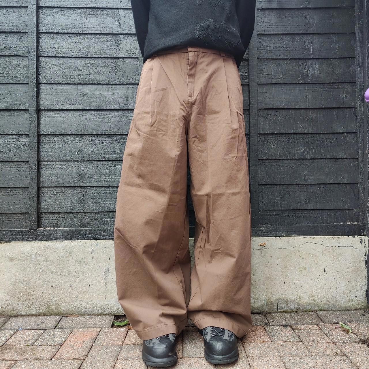 Other Japanese Brown Darted Balloon Trousers Size US 30 / EU 46 - 1 Thumbnail