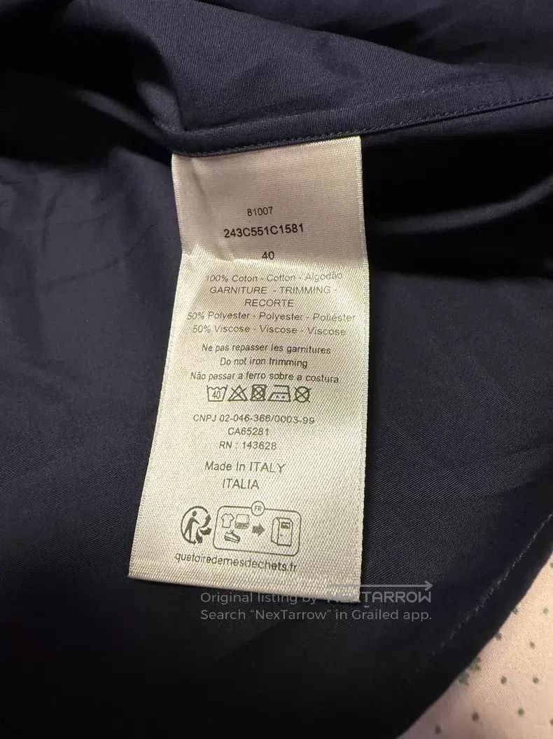 Dior Dior Blue long-sleeved shirt Size US XXS / EU 40 - 4 Thumbnail