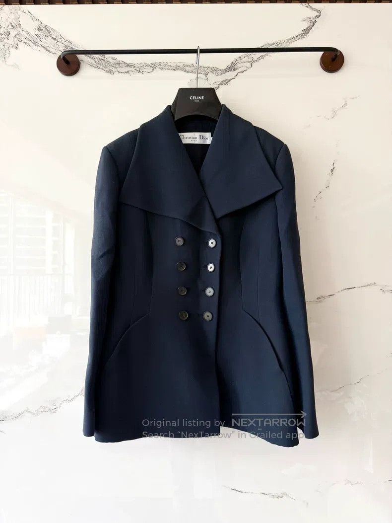 Dior Dior Navy Blue Woolen Suit Size US XS / EU 42 / 0 - 1 Thumbnail