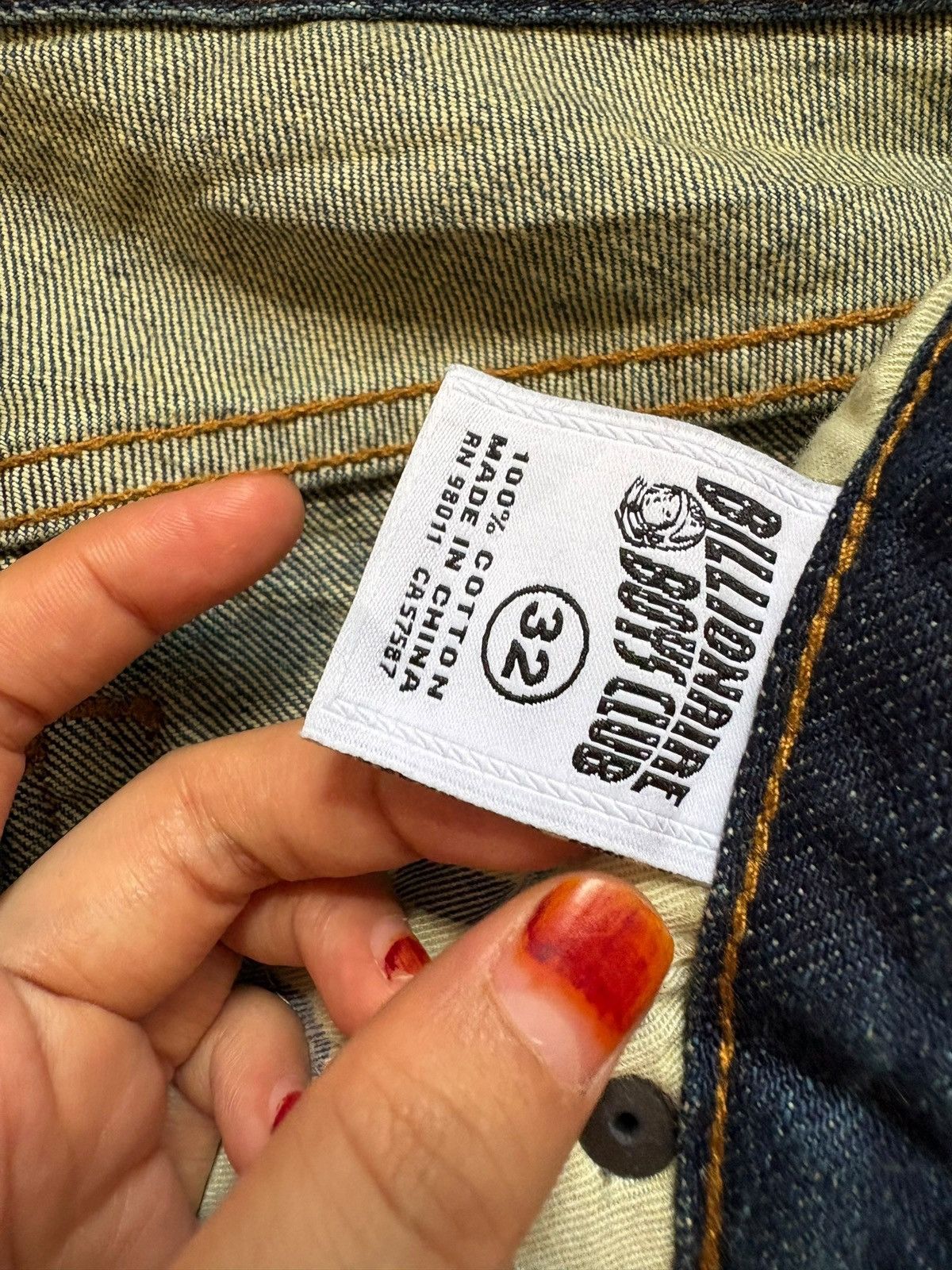 Billionaire Boys Club × Japanese Brand Vintage Billionaire Boy Club Mud Wash Paint Distressed Jeans Size US 32 / EU 48 - 10 Thumbnail