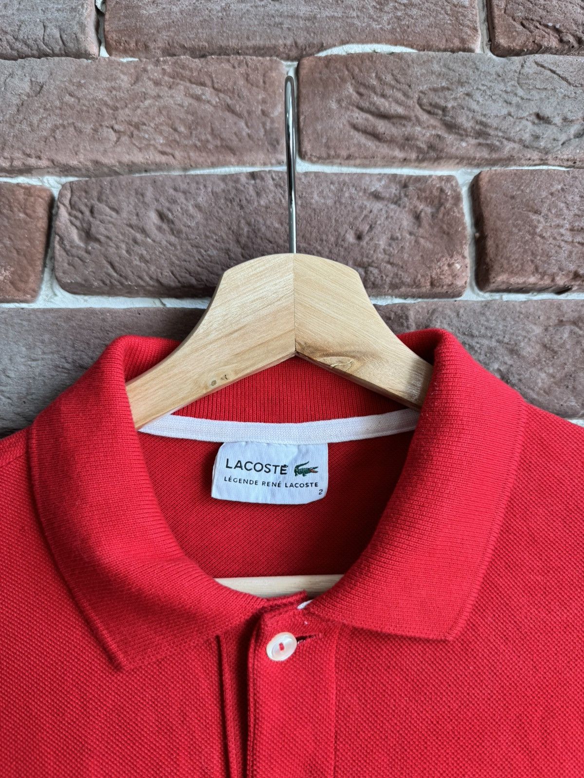 Lacoste Legende Rene Lacoste Button Polo Shirt Tribute Luxury Red Size US XS / EU 42 / 0 - 5 Thumbnail