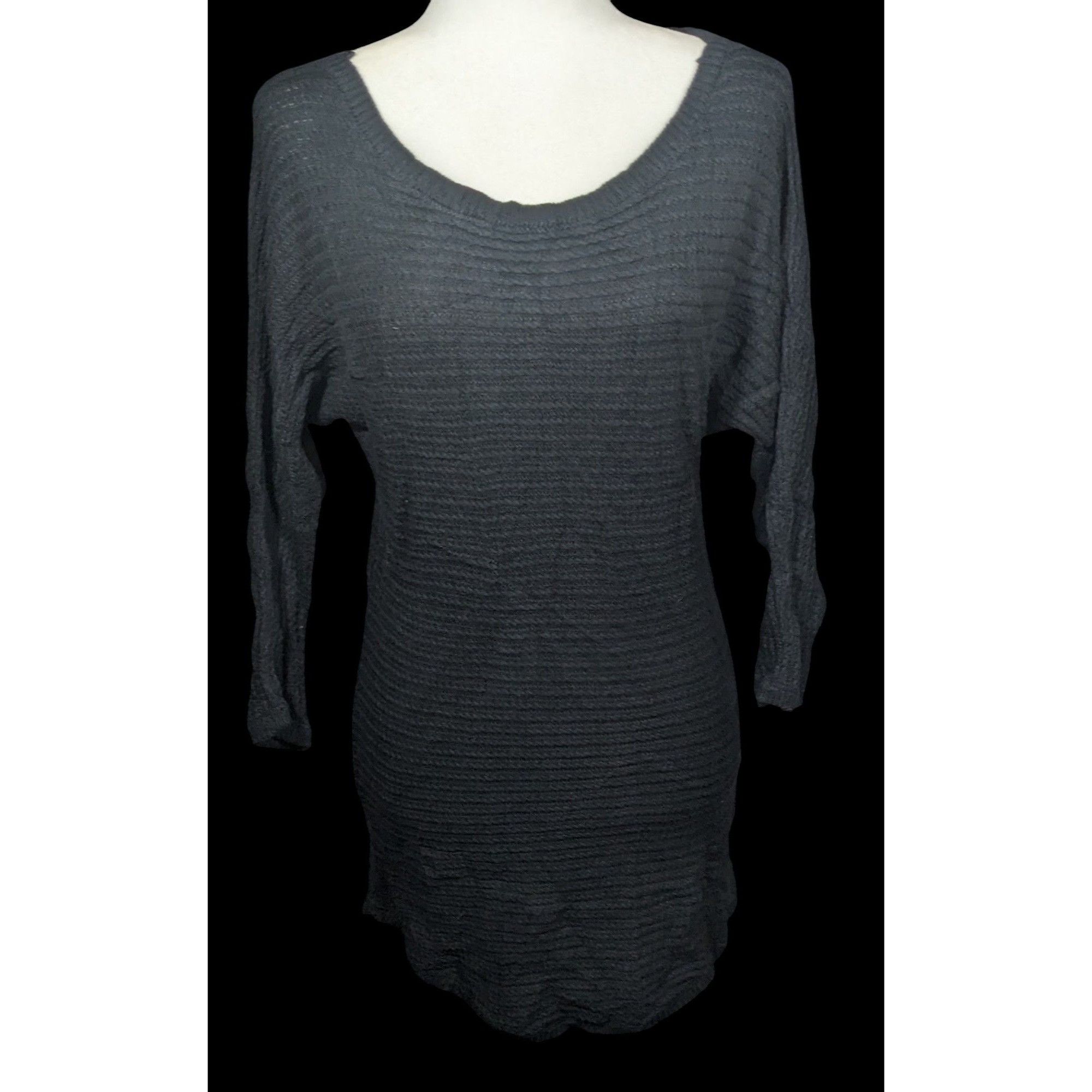 Other New York & Company Corporate Goth Black Knit Sweater Size XS / US 0-2 / IT 36-38 - 1 Thumbnail