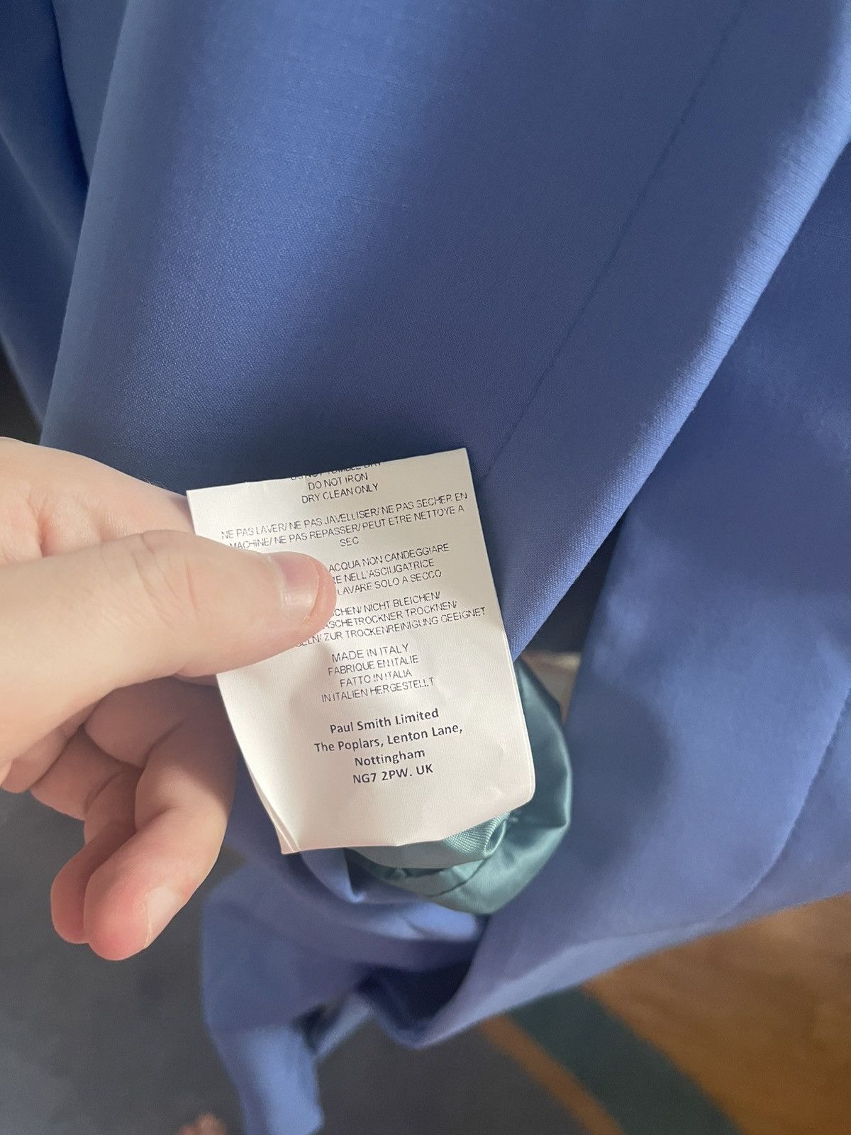 Paul Smith Cornflower Blue Wool Shirt Jacket Size US L / EU 52-54 / 3 - 12 Thumbnail