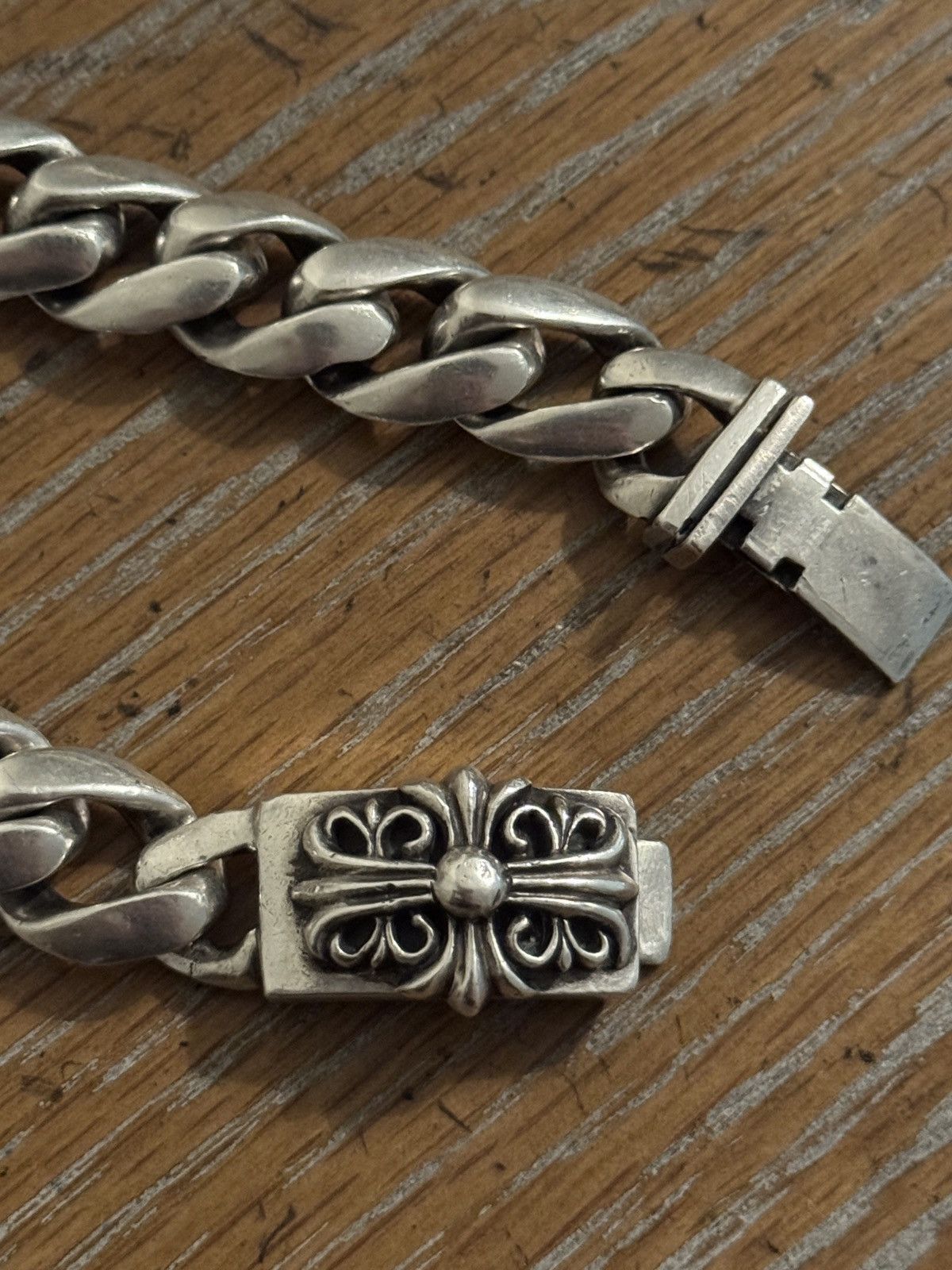 Chrome Hearts Chrome Hearts Keeper ID Cuban Link Bracelet Size ONE SIZE - 4 Thumbnail