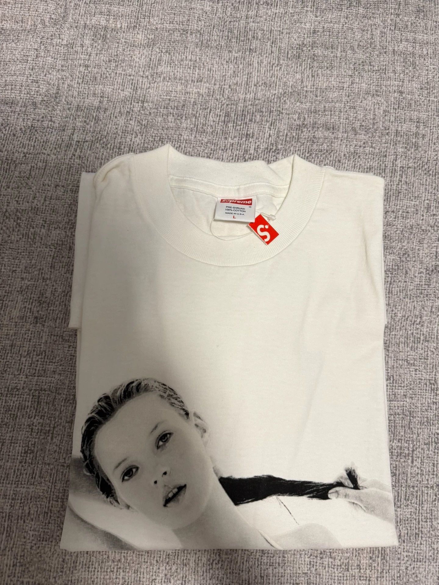 Supreme Supreme 04 Kate Moss 10th Anniv Box Logo Tee L NM Size US L / EU 52-54 / 3 - 7 Thumbnail