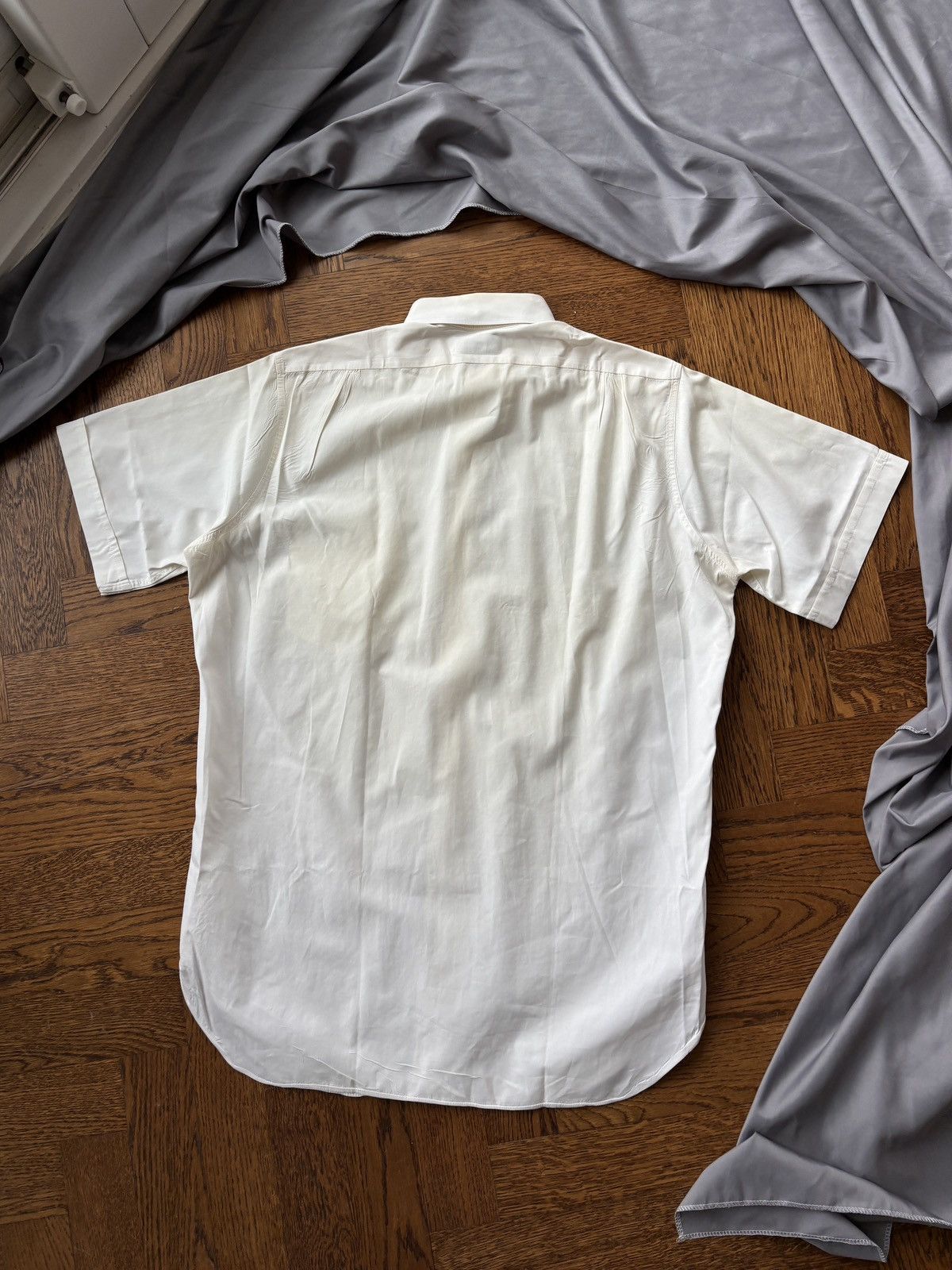 Arrow × Eaton × Vintage 1950s Sheer Shortsleeve Shirt Vintage Eatonia Sanfor Snap Bu Size US S / EU 44-46 / 1 - 7 Thumbnail