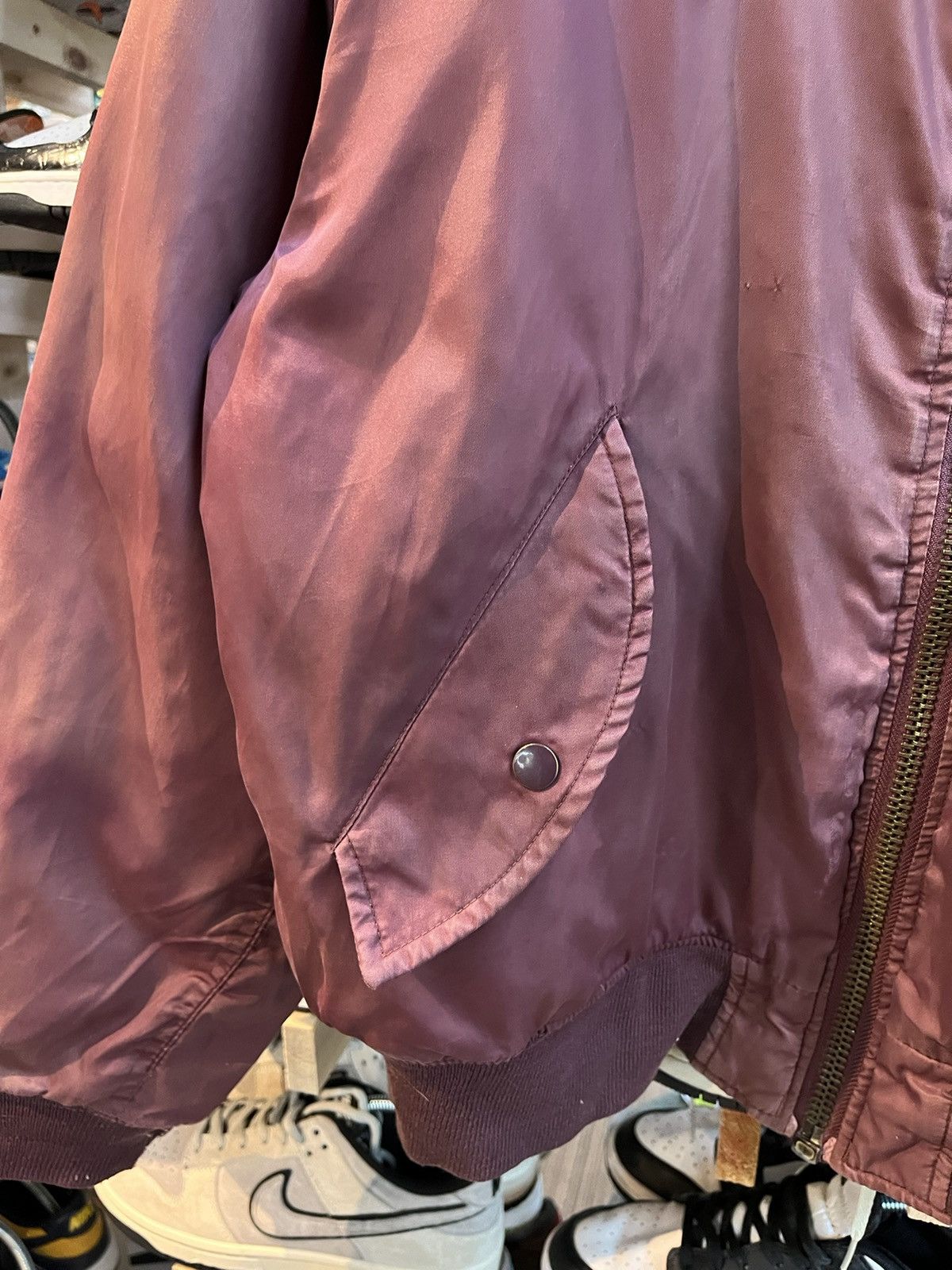Vintage VINTAGE Bomber Jacket REVERSED Size US L / EU 52-54 / 3 - 5 Thumbnail