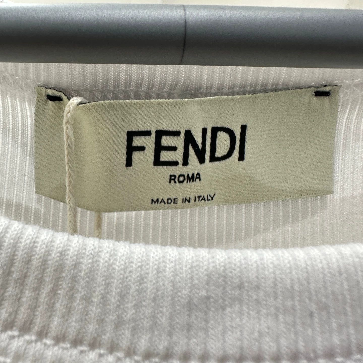 Fendi Fendi FF embroidered cotton tank top XS Size XS / US 0-2 / IT 36-38 - 3 Thumbnail