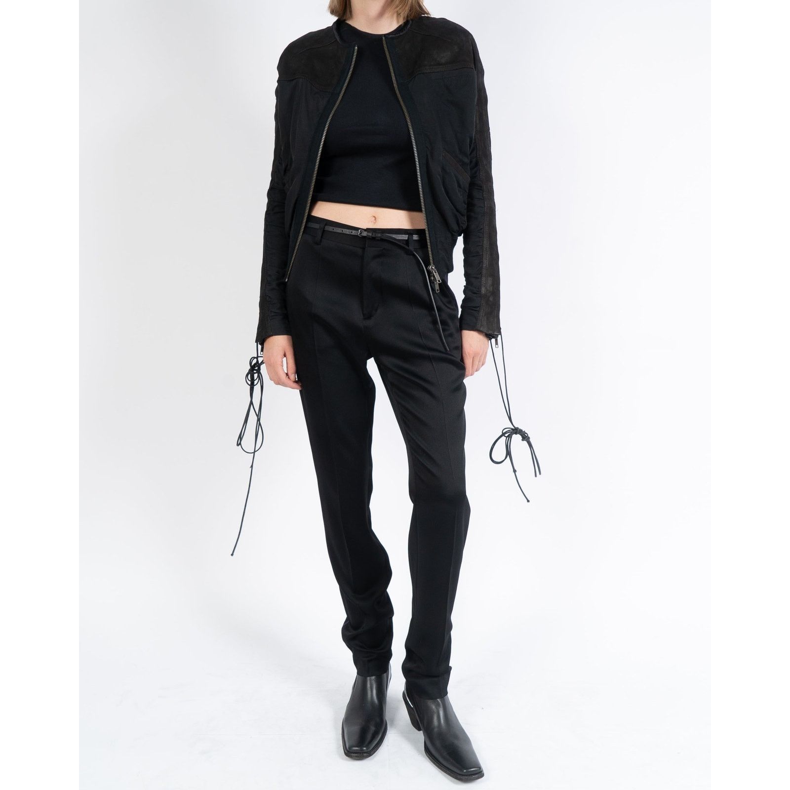 Haider Ackermann FW16 Black Two Tone Jacket Sample Size S / US 4 / IT 40 - 5 Thumbnail