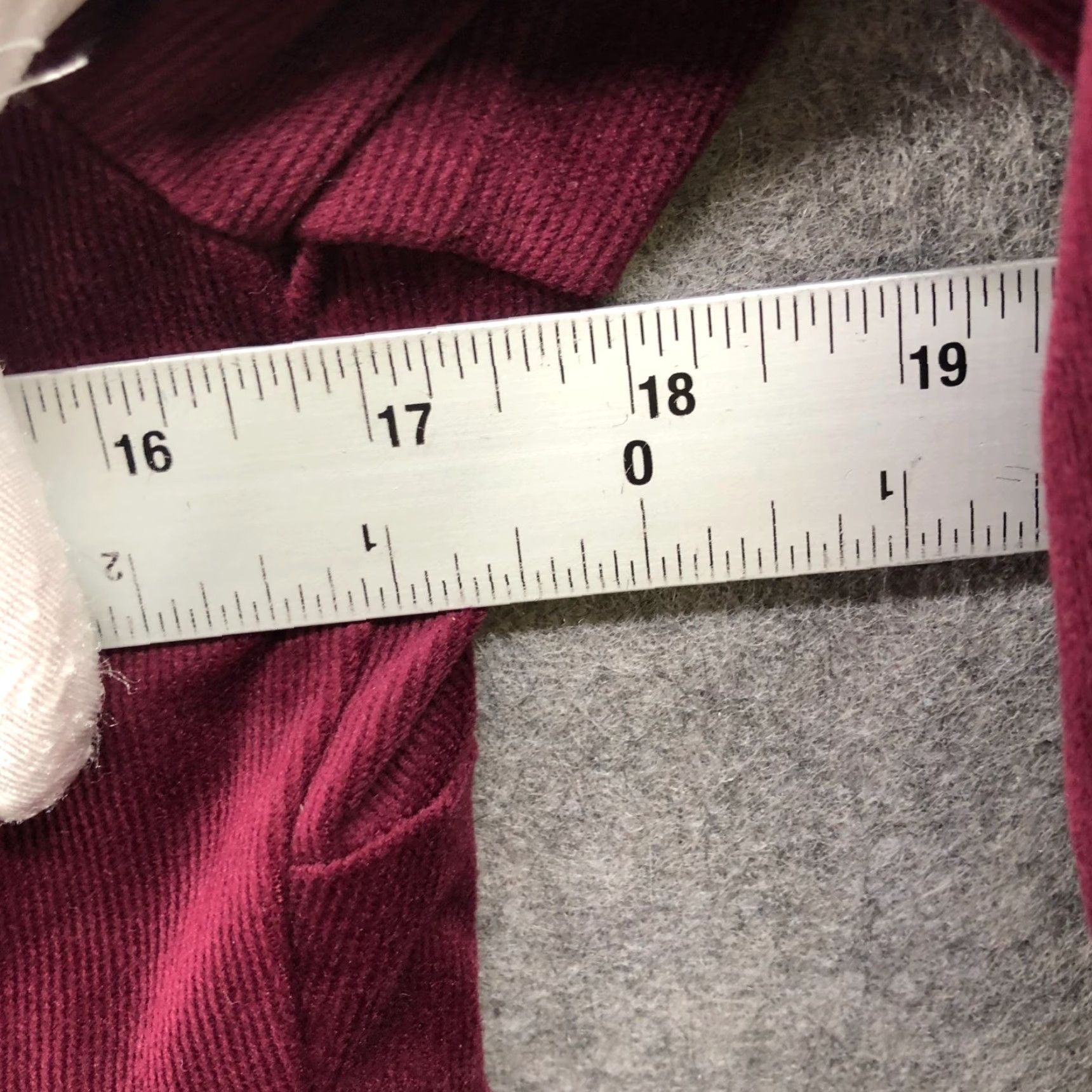 Vintage Melonie T Corduroy Dress Womens 6 Wine Burgundy Tiered V-Neck 3/4 Sleeve Dress Size M / US 6-8 / IT 42-44 - 7 Thumbnail