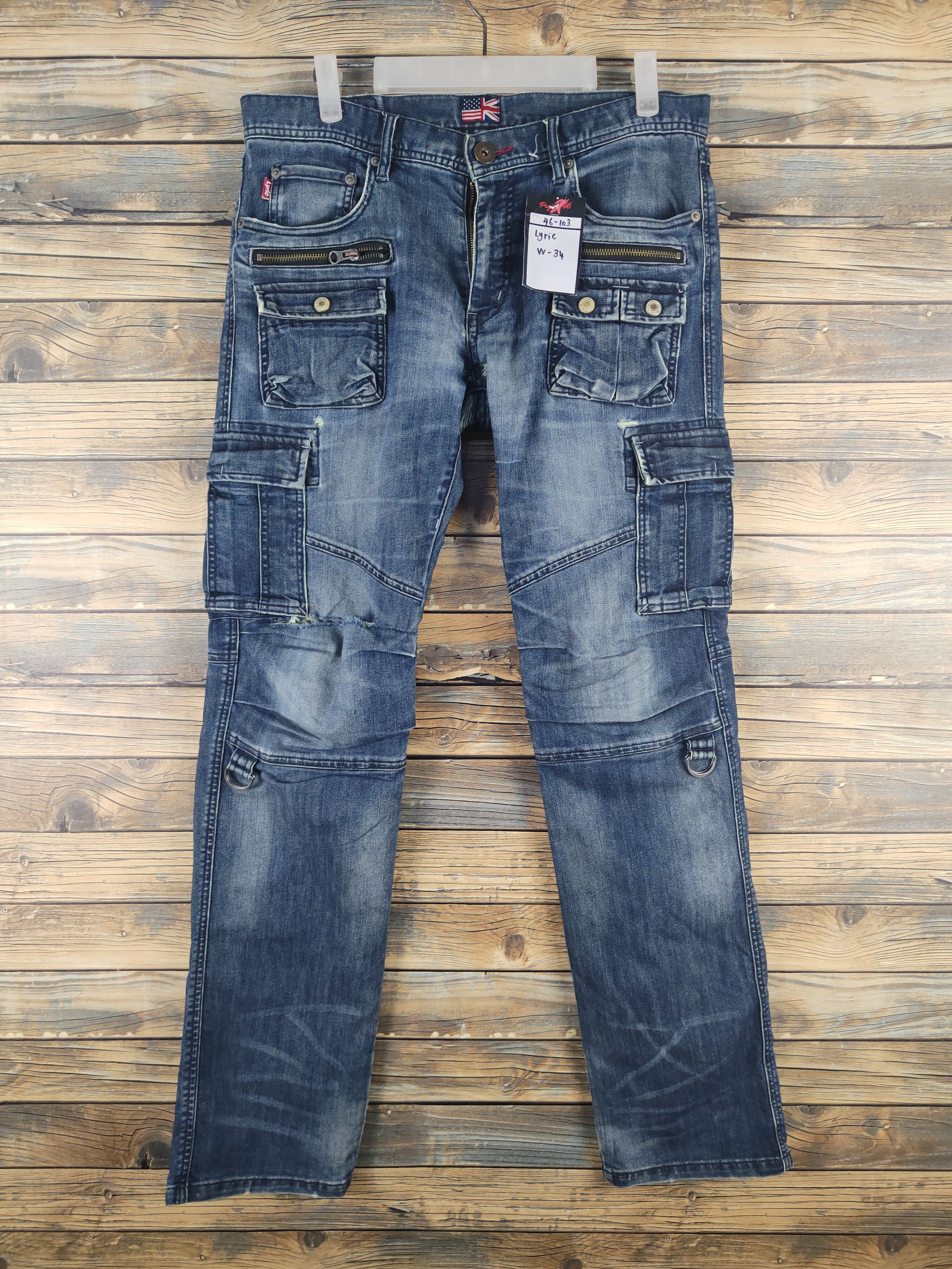 DL Lyric Dark Blue Distressed Ripped Jeans #46-103T