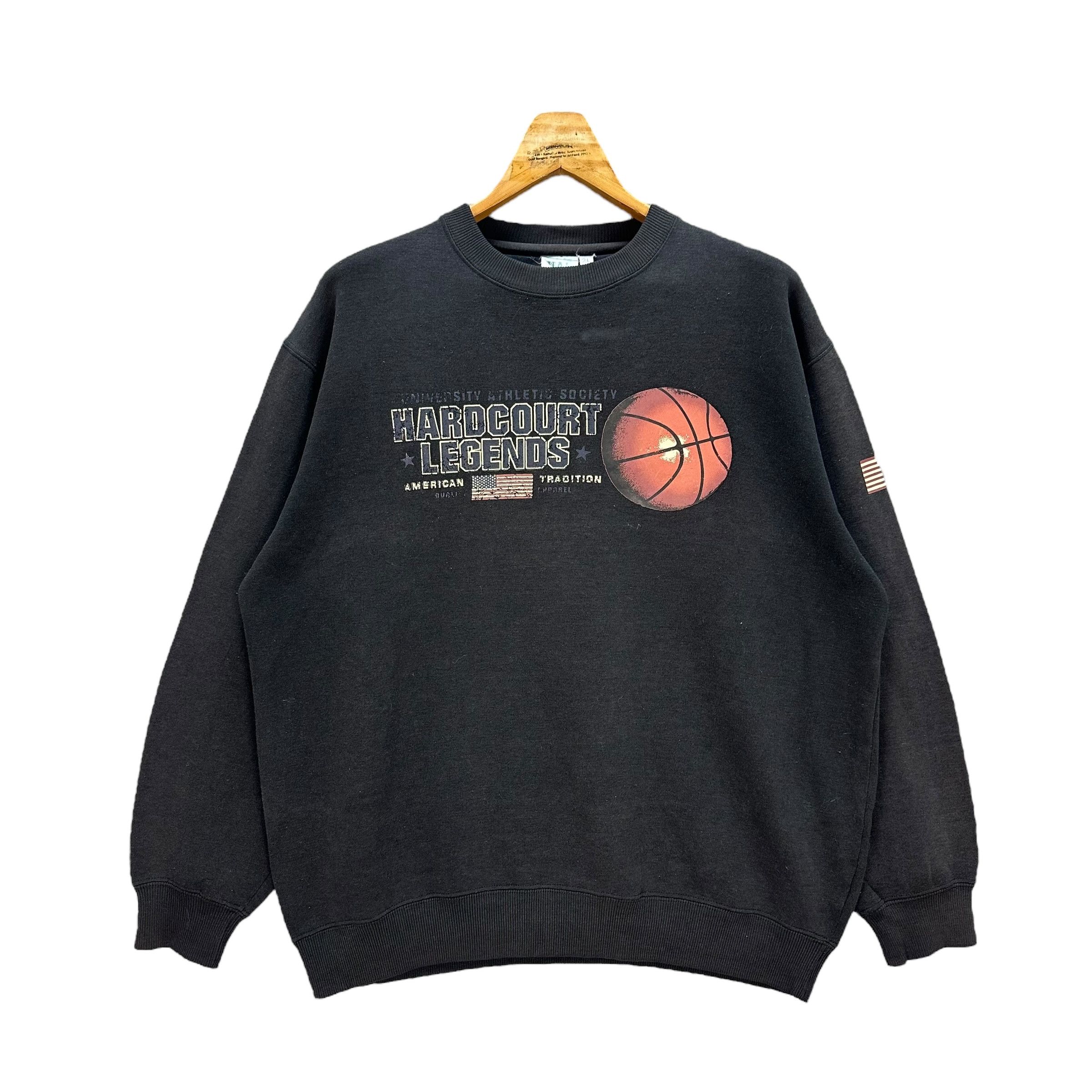 Vintage UAS HARDCOURT LEGENDS BASKETBALL SWEATSHIRT #8795-027 Size US XL / EU 56 / 4 - 1 Thumbnail
