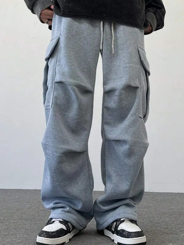 Designer Yoshi x Kita Grey Cargo Pocket sweatpants Loose Baggy fit Size US 34 / EU 50 - 7 Thumbnail