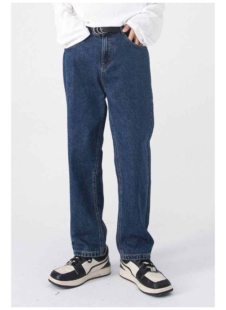 Japanese Brand × Jean Japanese retro casual loose washed straight jeans Size US 32 / EU 48 - 1 Thumbnail
