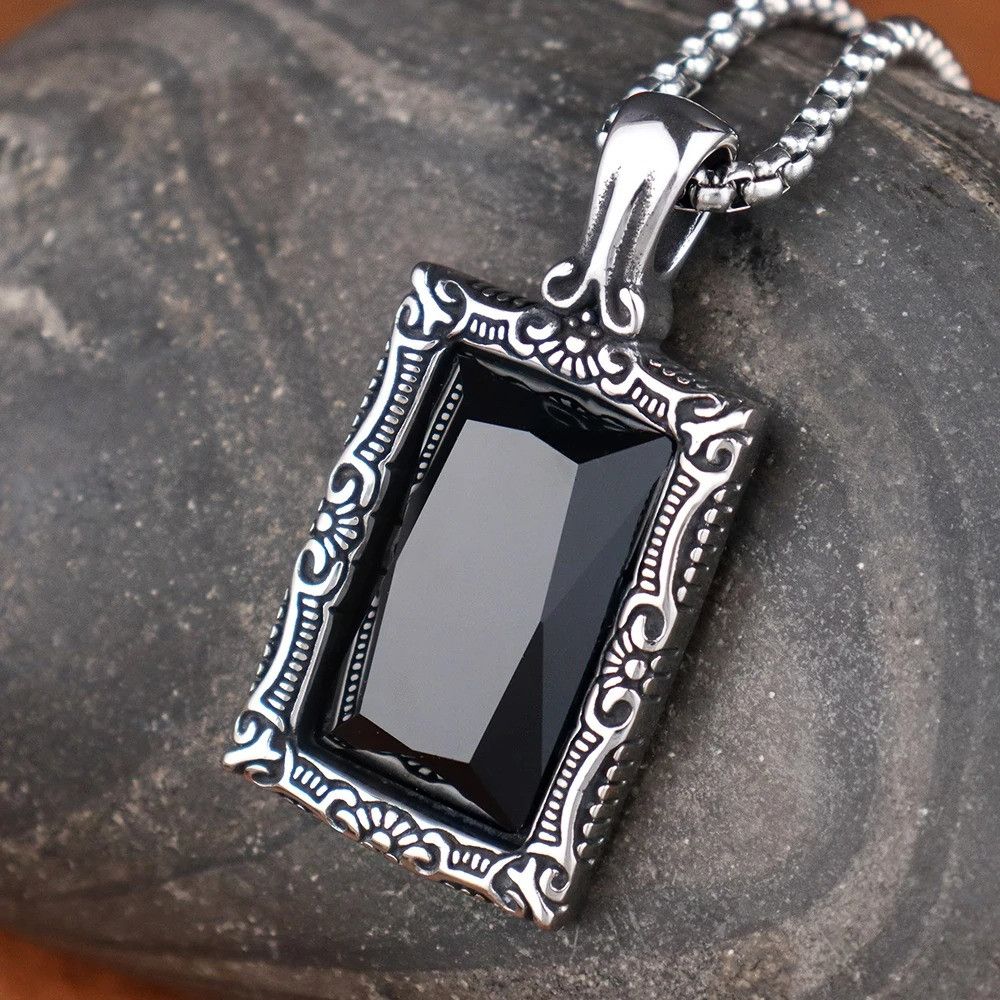 Jewelry Black Gemstone Necklace Size ONE SIZE - 4 Thumbnail