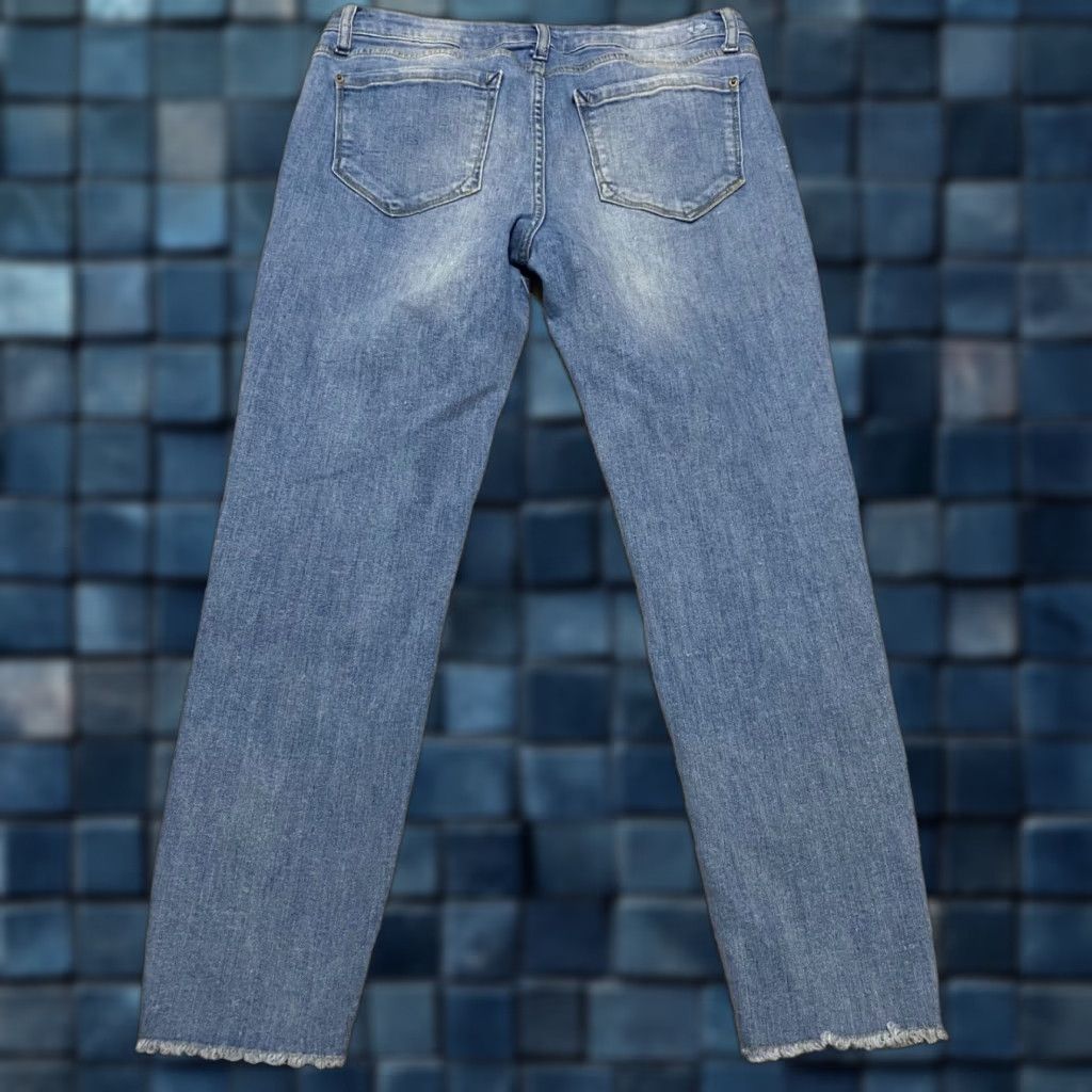 Vintage Kensie Jeans Jeans Blue Denim Medium Wash Mid Rise Skinny Cropped Womens 8 Size 30" / US 8 / IT 44 - 1 Thumbnail