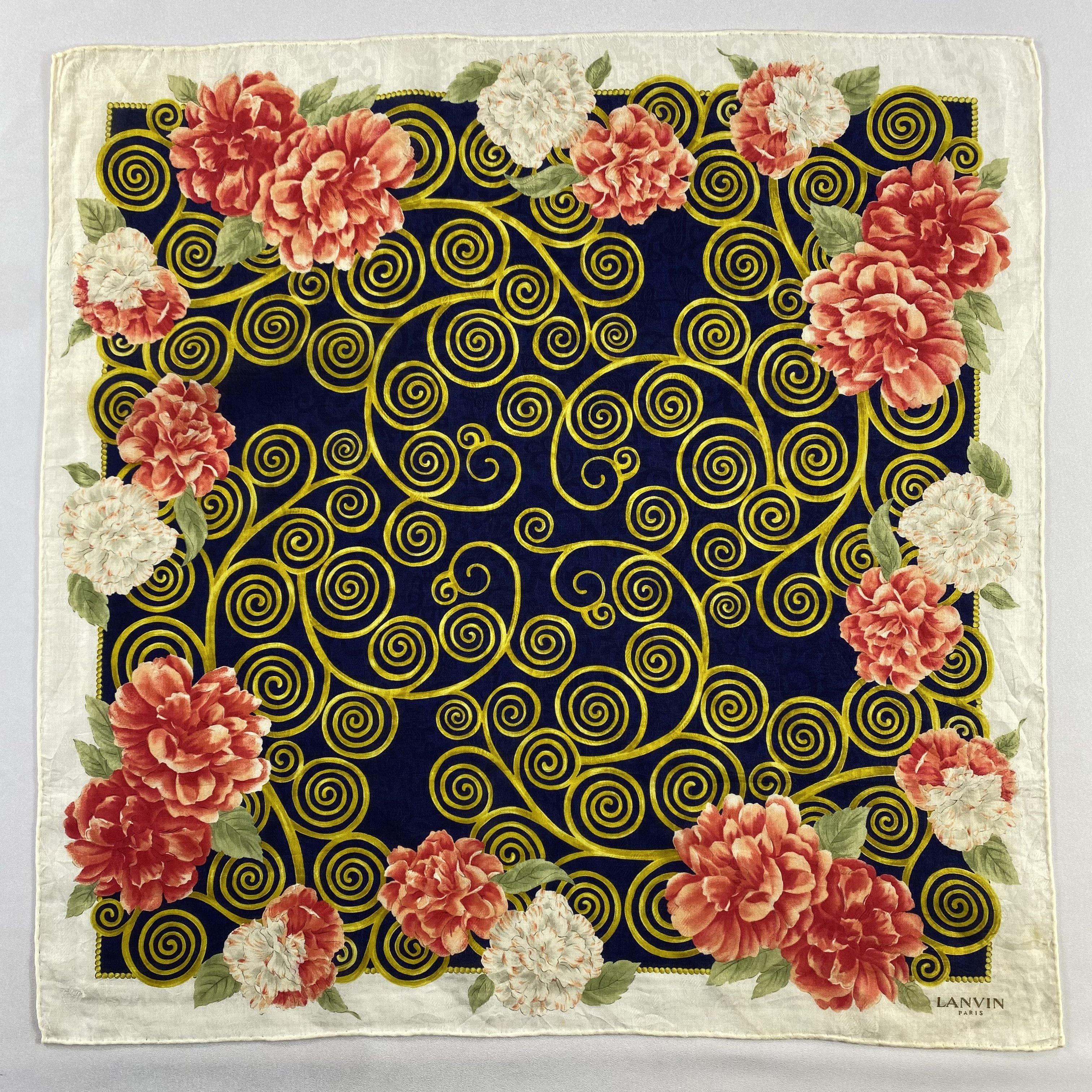 Lanvin × Vintage Lanvin Handkerchief / Neckerchief / Bandana-P1501 Size ONE SIZE - 1 Thumbnail