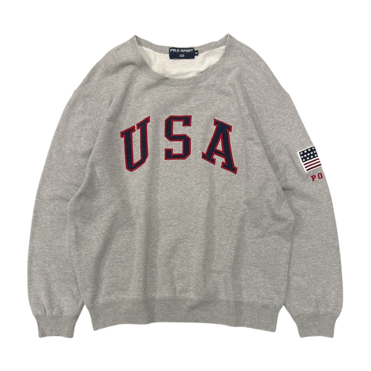 Ralph Lauren Sport 🔥 Polo Sport Ralph Lauren USA Flag Embroided Sweatshirt -LL Size US XL / EU 56 / 4 - 1 Thumbnail