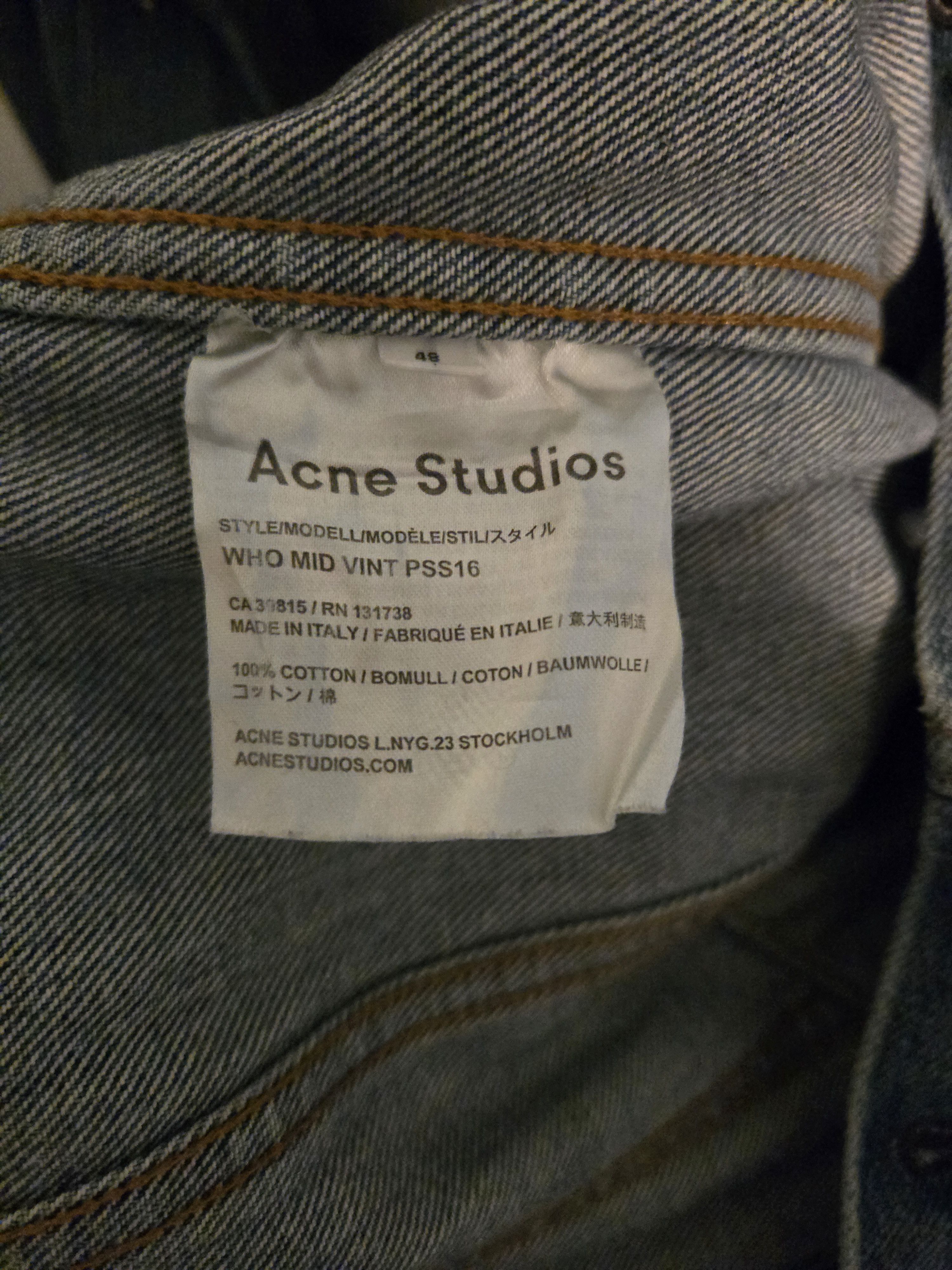 Acne Studios Acne Denim Jacket Size US M / EU 48-50 / 2 - 3 Thumbnail