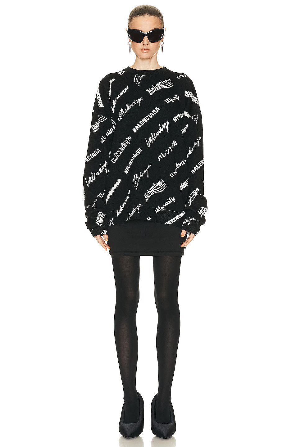 Balenciaga o1bcso1str1124 Mini Skirt in Black Size 28" / US 6 / IT 42 - 4 Thumbnail