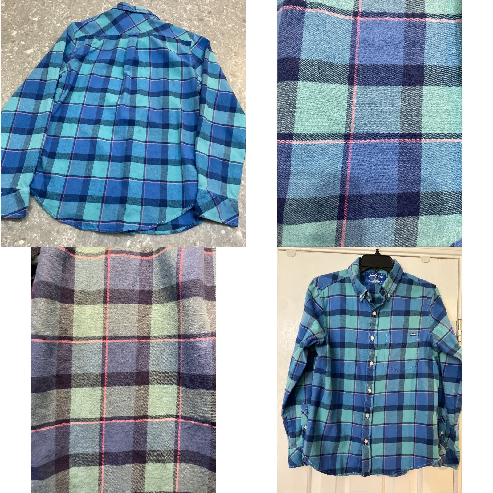 Chubbies Chubbies Shirt Long Sleeve Flannel Button-Up Plaid Cotton Blend Multicolor Mens Medium Size US M / EU 48-50 / 2 - 8 Thumbnail
