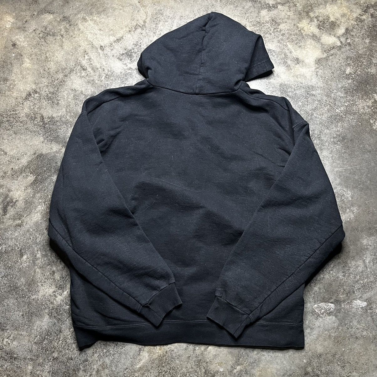 Vintage Vintage Thrashed Blank Zip Up Hoodie 90s Baggy Size US XL / EU 56 / 4 - 8 Thumbnail