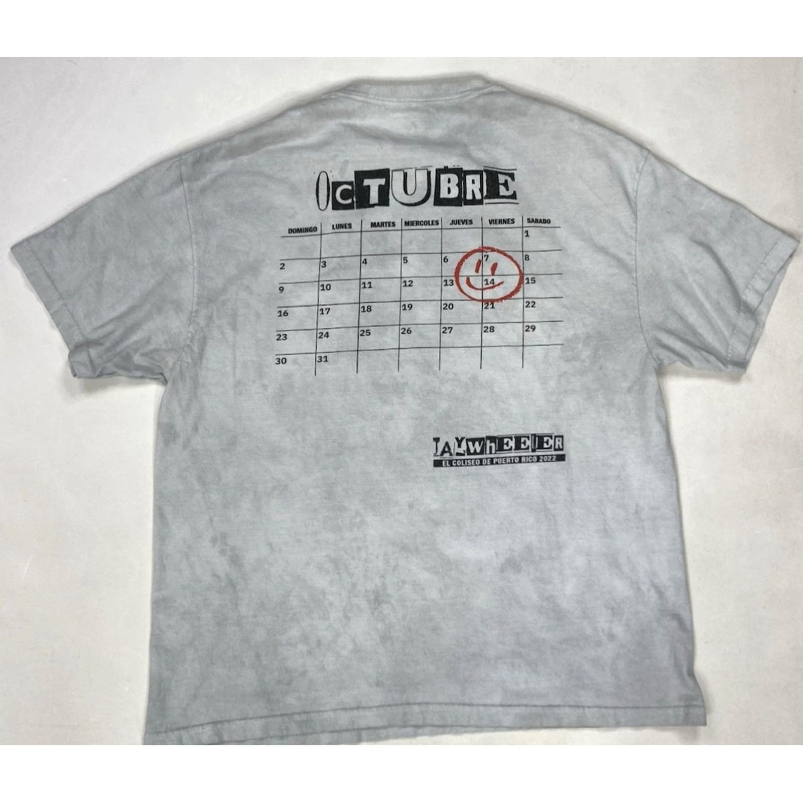 Vintage VINTAGE Jay Wheeler Heat Map Graphic T-shirt Men XL Gray Tie Dye Wash Merch Music Size US XL / EU 56 / 4 - 3 Thumbnail