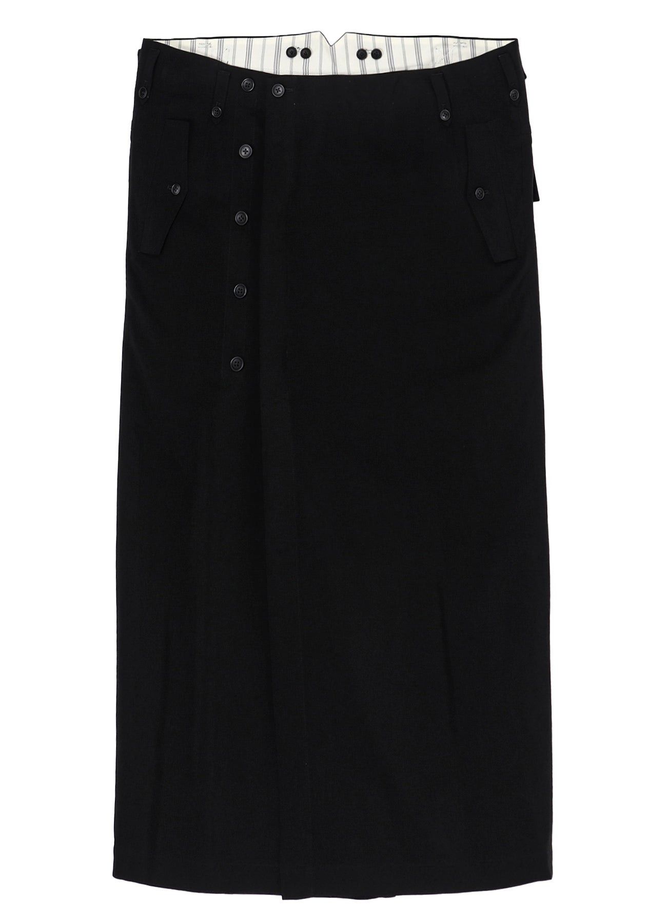 Yohji Yamamoto Yohji Yamamoto Pour Homme Cu/Ry/S GABARDINE YORK PANEL SKIRT Size US 32 / EU 48 - 1 Thumbnail