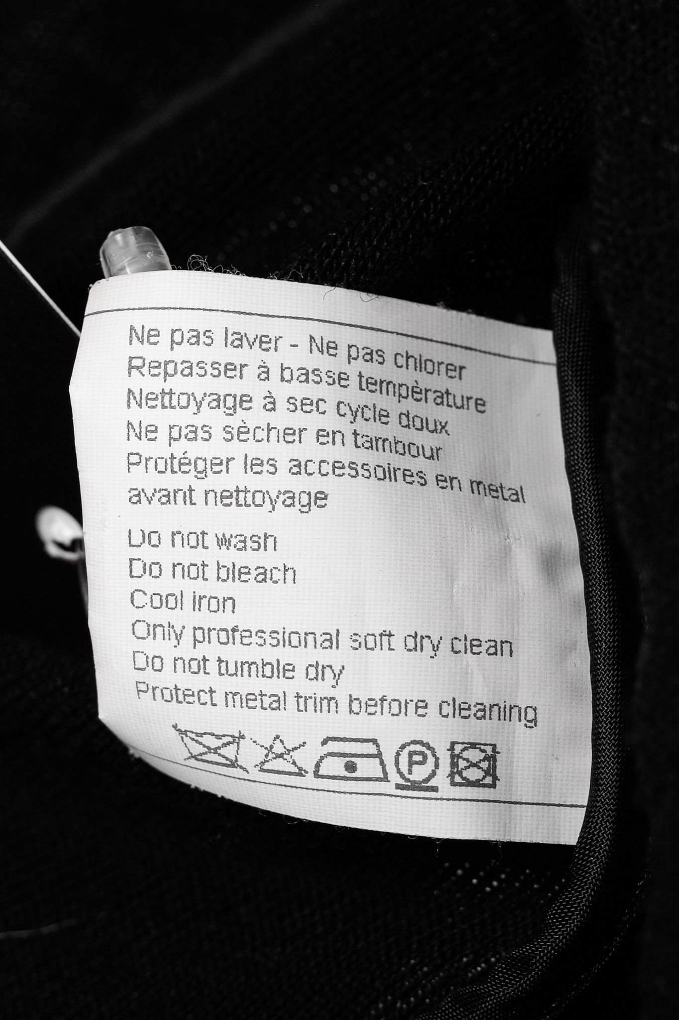 Chanel Chanel Black Wool Quilted Moto Jacket Size XS / US 0-2 / IT 36-38 - 12 Thumbnail
