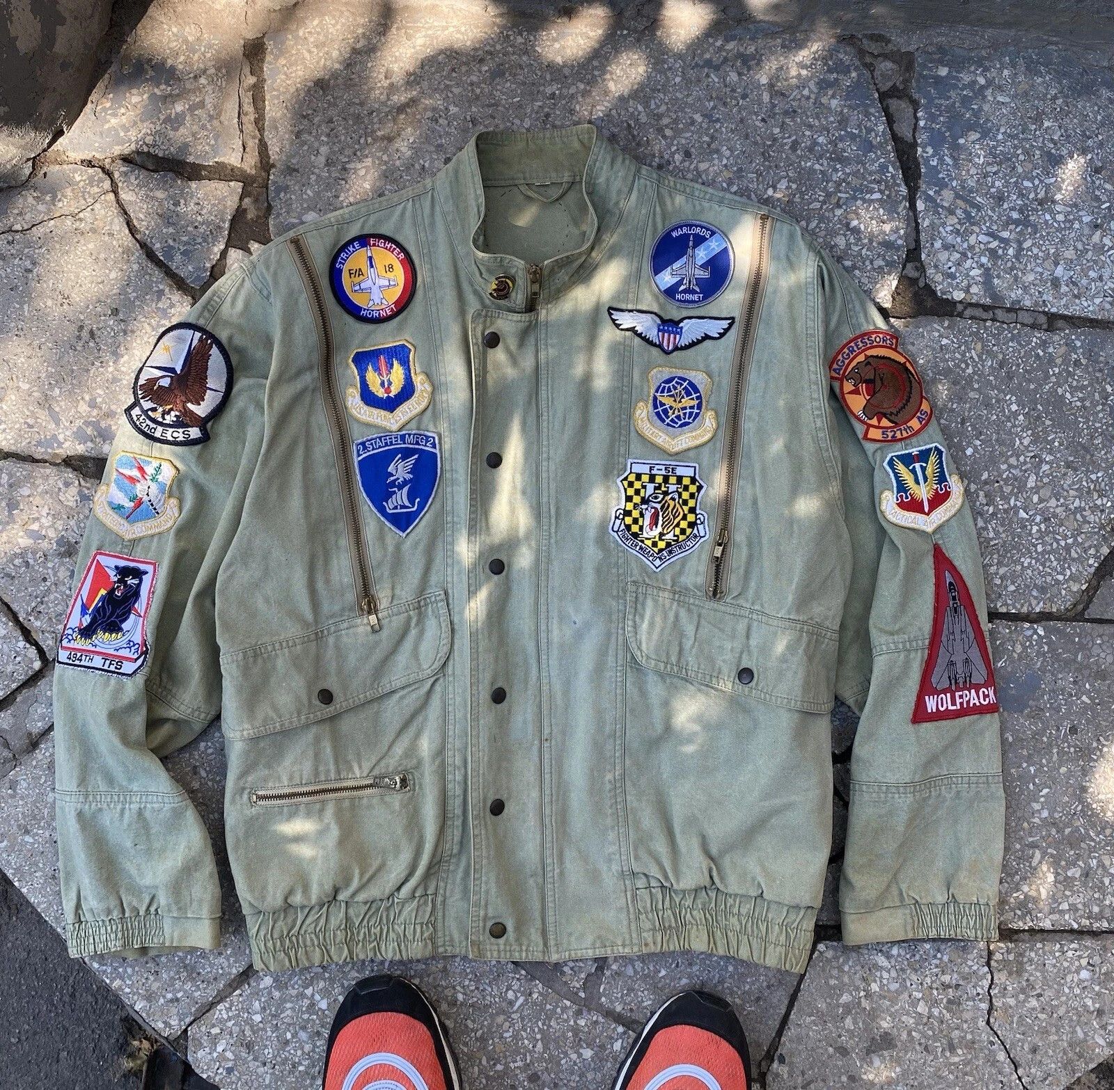 The Unbranded Brand vintage aviator jacket Japanese Style Made In Hong Kong Size US M / EU 48-50 / 2 - 1 Thumbnail