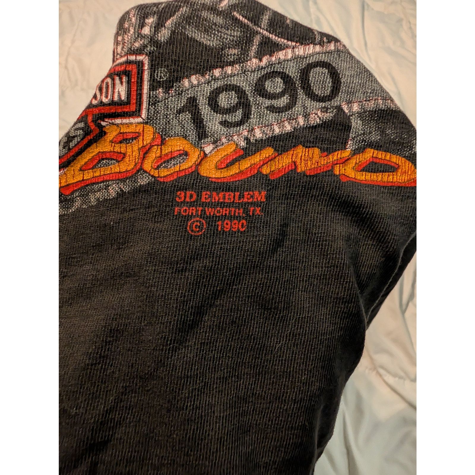 Harley Davidson VTG XL 3D Emblem Harley Davidson Black Hills 50th Thrash Size US XL / EU 56 / 4 - 7 Thumbnail