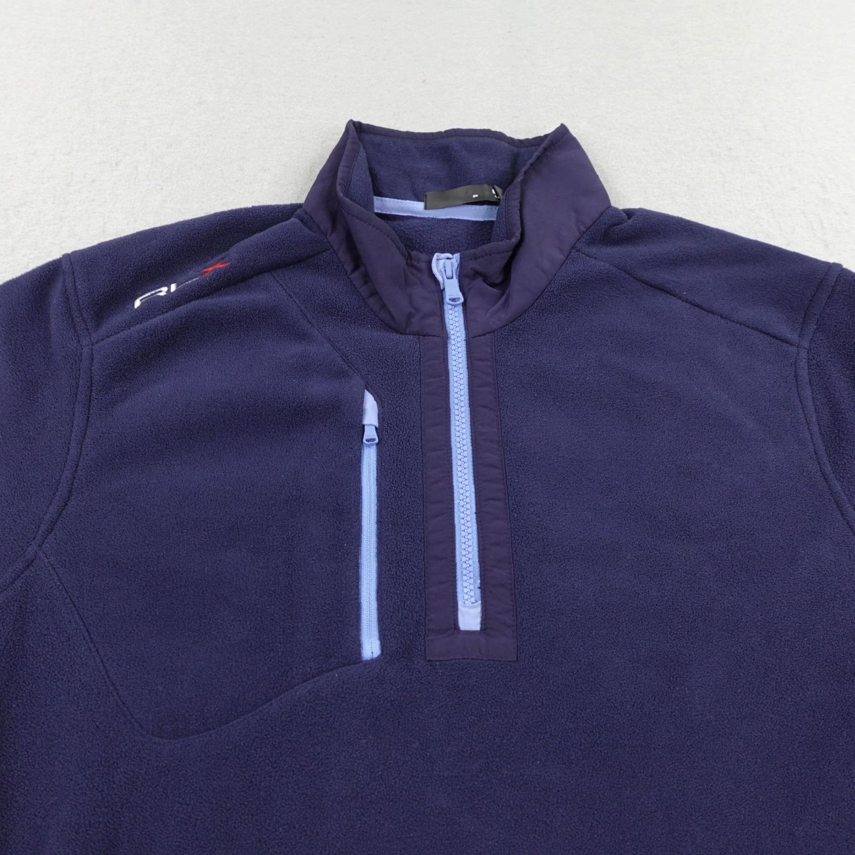 Ralph Lauren RLX Ralph Lauren Sweater Mens Large Blue 1/4 Zip Fleece Pullover Performance Size US XL / EU 56 / 4 - 2 Thumbnail