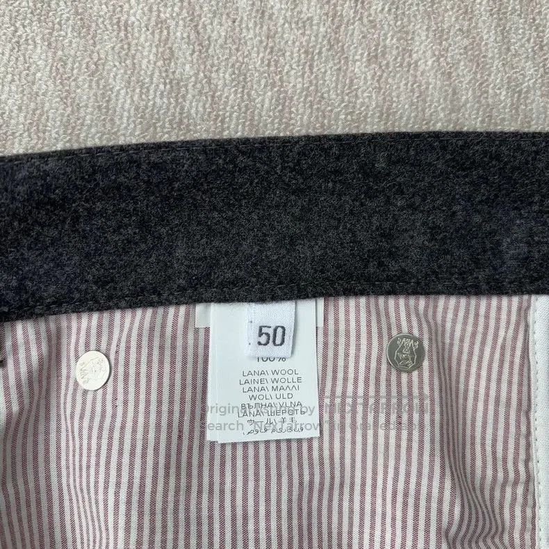 Brunello Cucinelli Brunello Cucinelli Gray Wool Casual Pants. Size US 38 / EU 54 - 7 Thumbnail