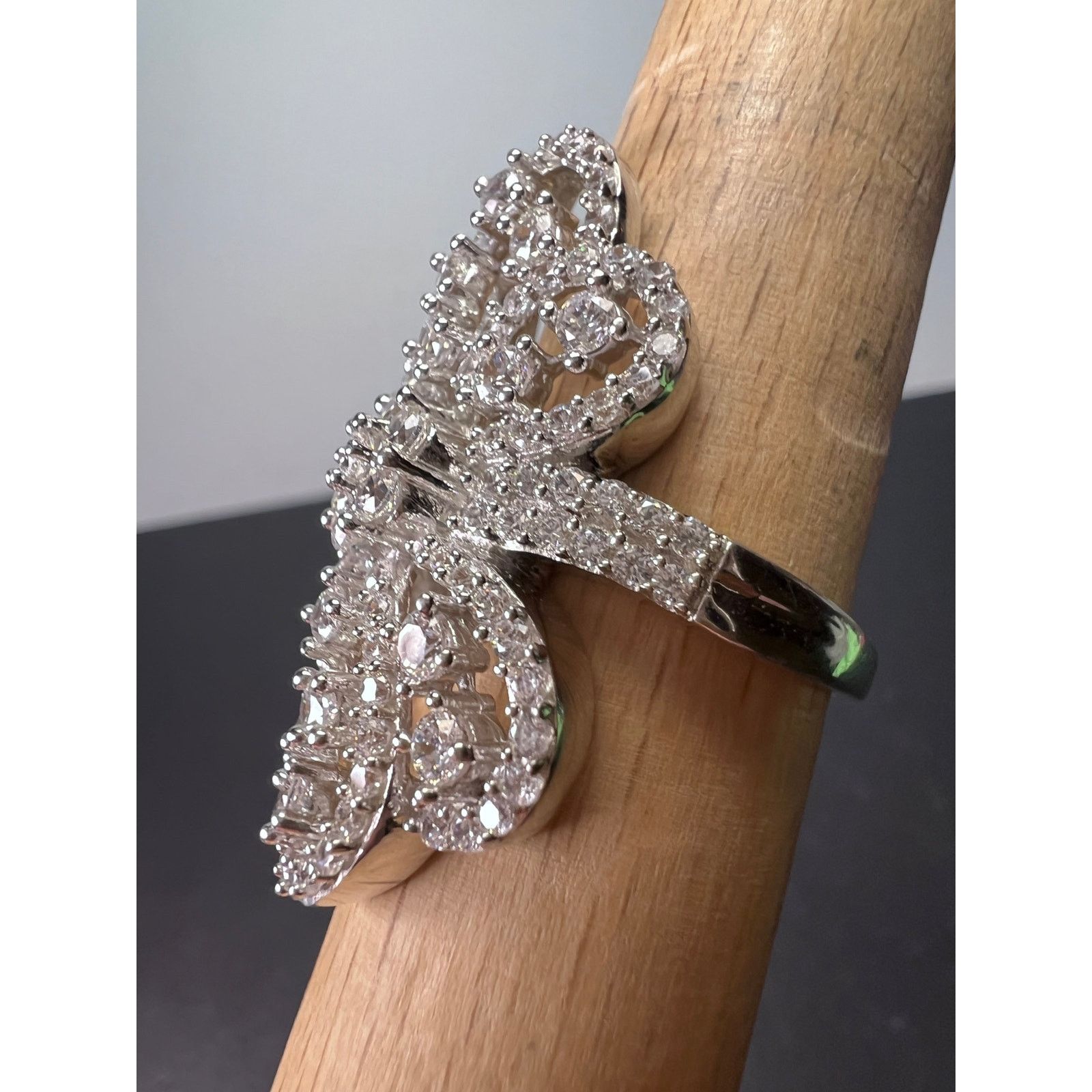 Other CZ cocktail ring In sterling silver size 9.5 Size ONE SIZE - 9 Thumbnail