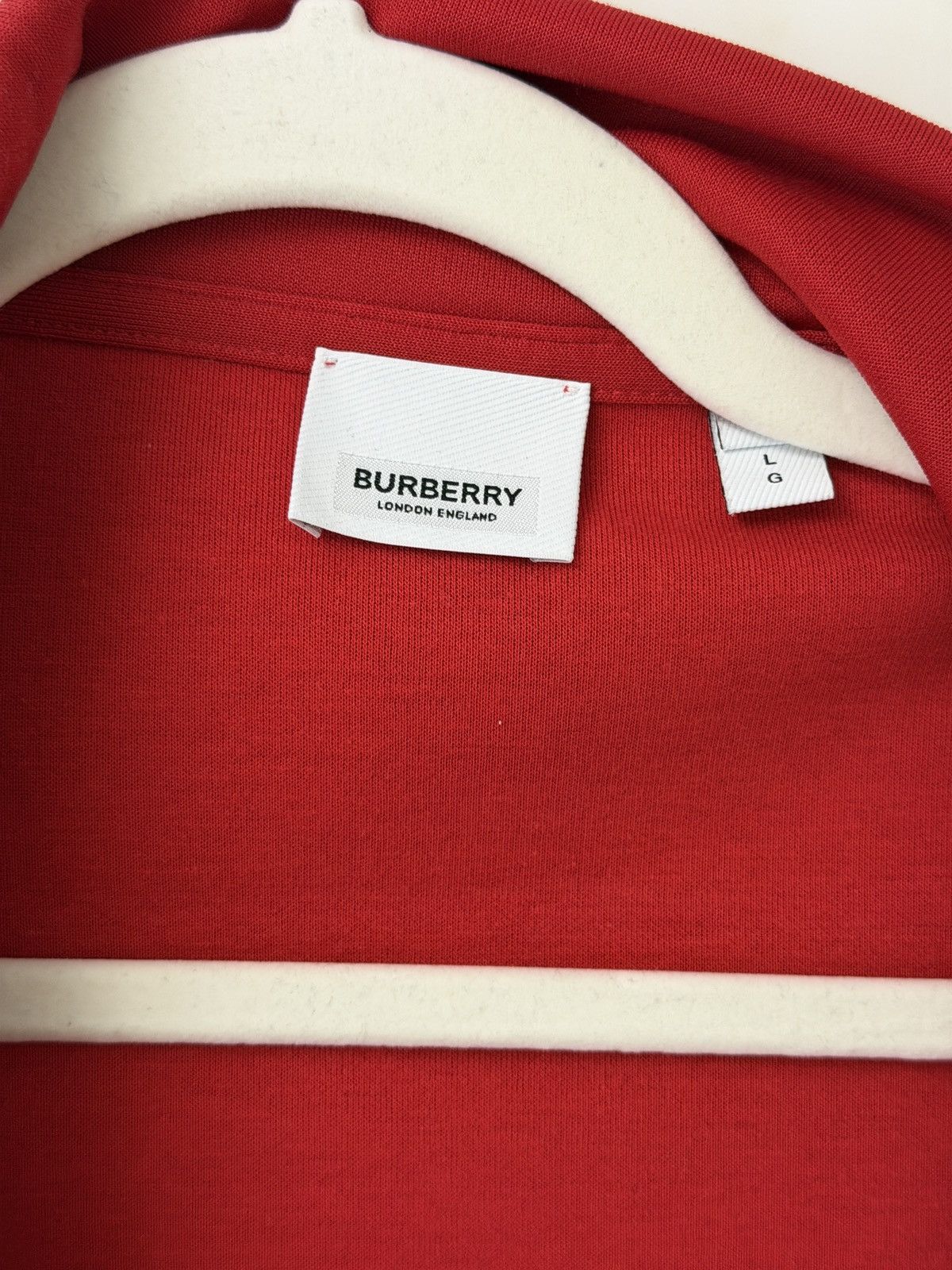 Burberry Red Burberry Tracksuit Jacket Size US L / EU 52-54 / 3 - 7 Thumbnail