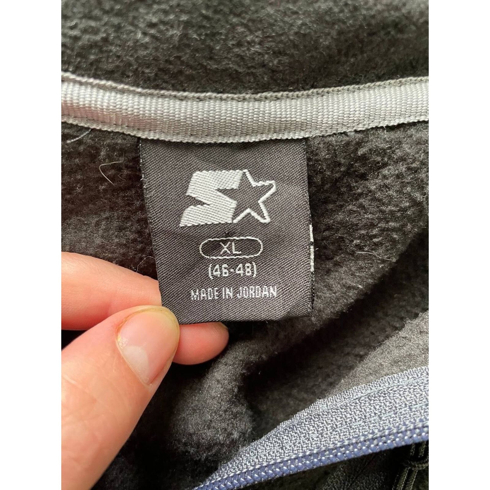 Starter Vintage Starter Black Quarter-Zip Fleece Pullover Size XL Size US XL / EU 56 / 4 - 7 Thumbnail