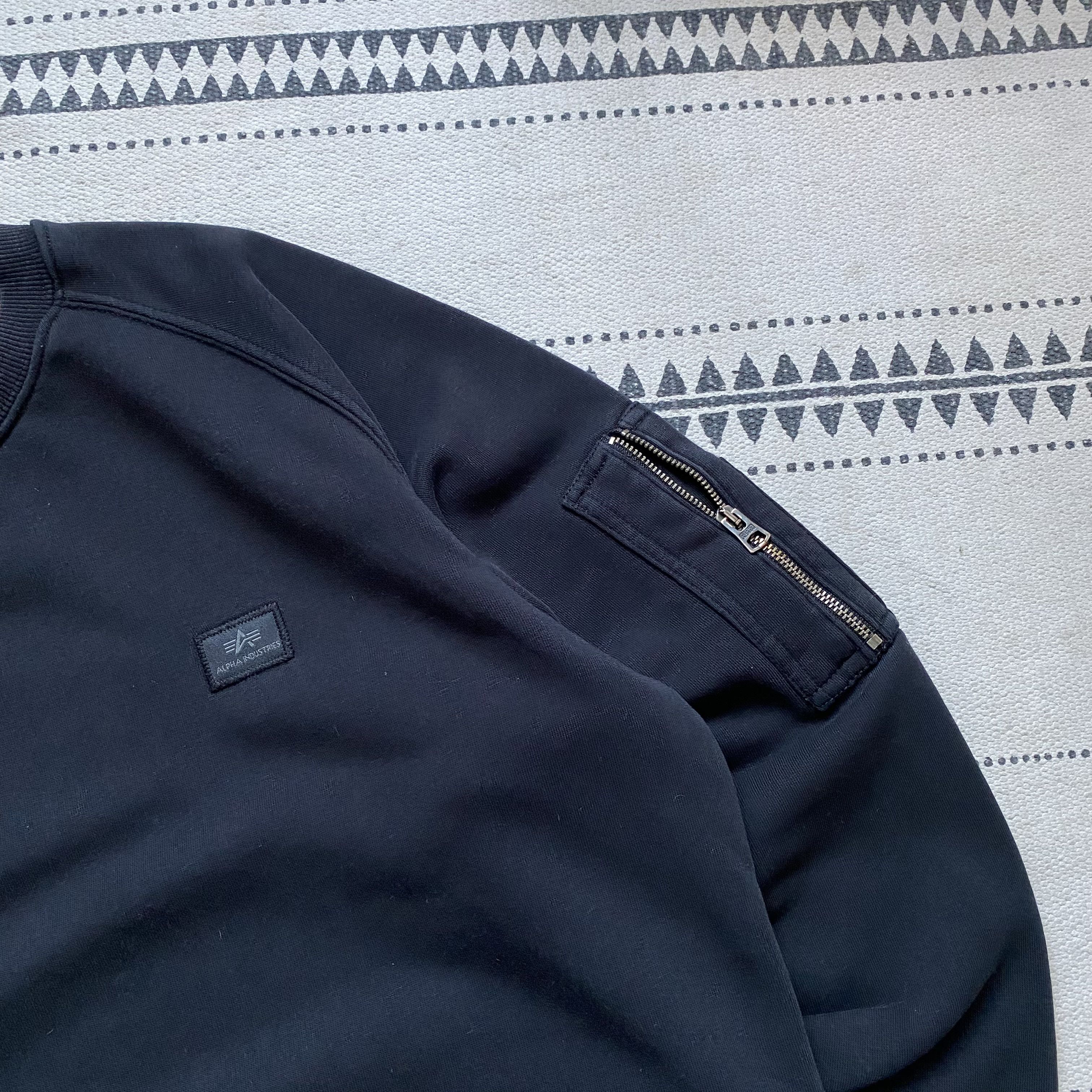 Alpha Industries ✈️ Vintage Alpha Industries Sweatshirt Pocket mini logo Size US L / EU 52-54 / 3 - 4 Thumbnail
