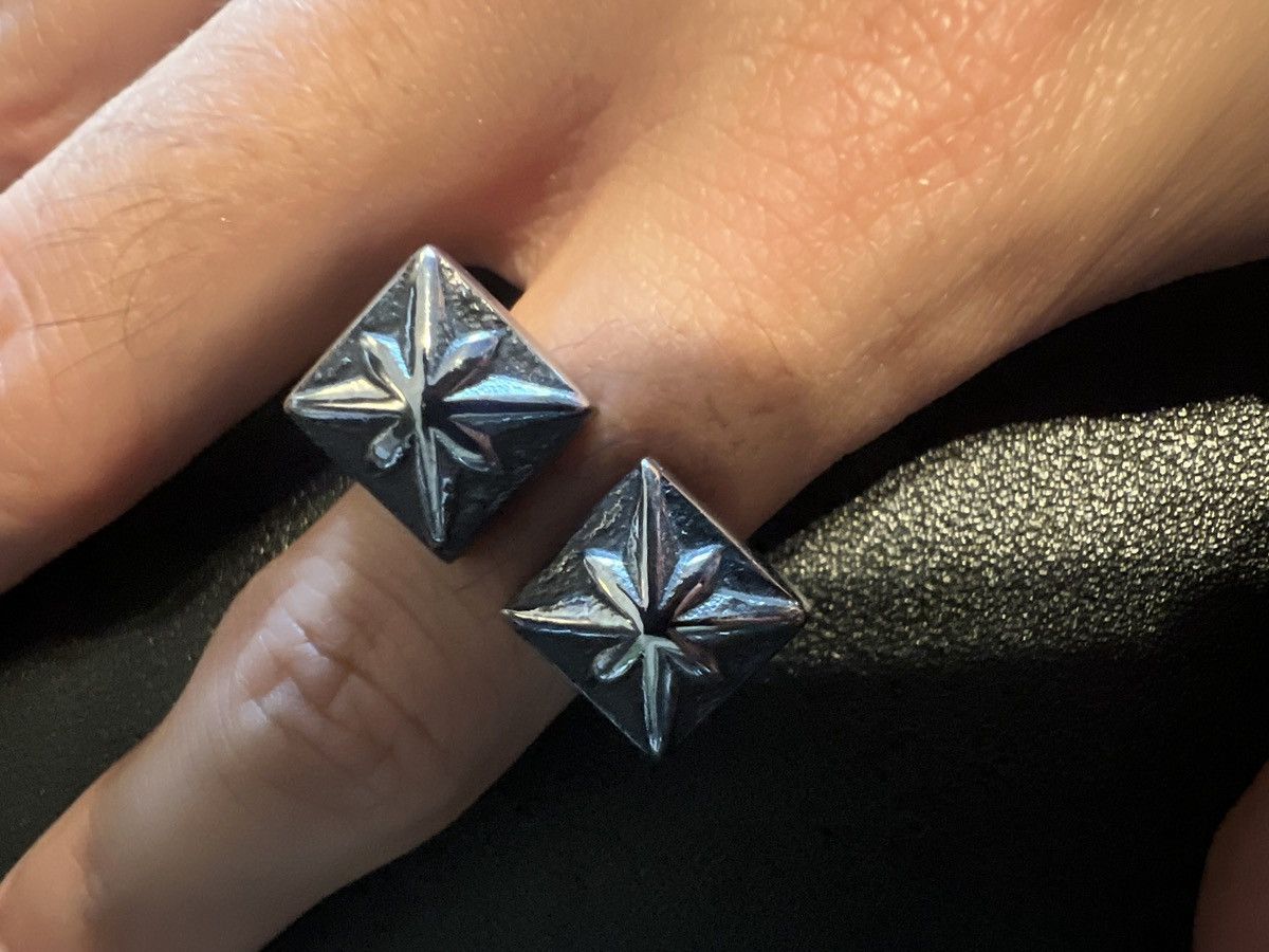 Vintage Size 9 - Custom Gothic Medieval Chrome Style Custom Ring Size ONE SIZE - 6 Thumbnail