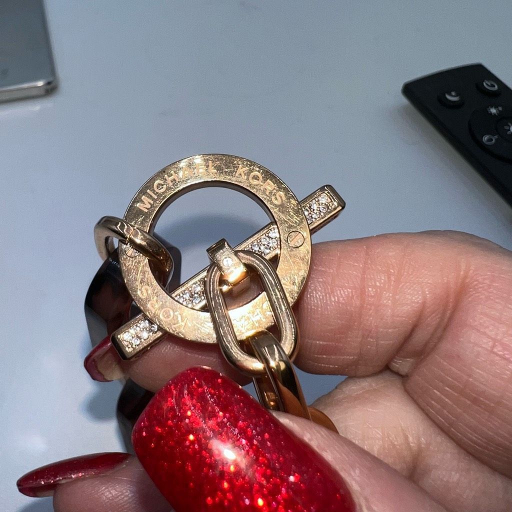 Michael Kors Michael Kors Tortoise Shell Large Link Crystal Rose Gold Tog Size ONE SIZE - 3 Thumbnail