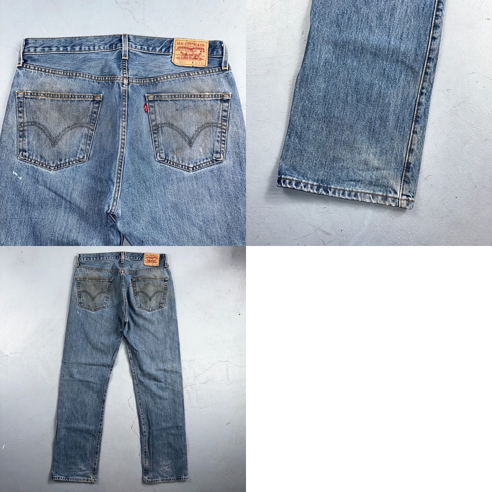Levi's VINTAGE Levi's 501 Jeans Men 36x34 Blue Mid Wash 90s Straight Denim Cotton Button Closure Active Classic Size US 36 / EU 52 - 10 Thumbnail