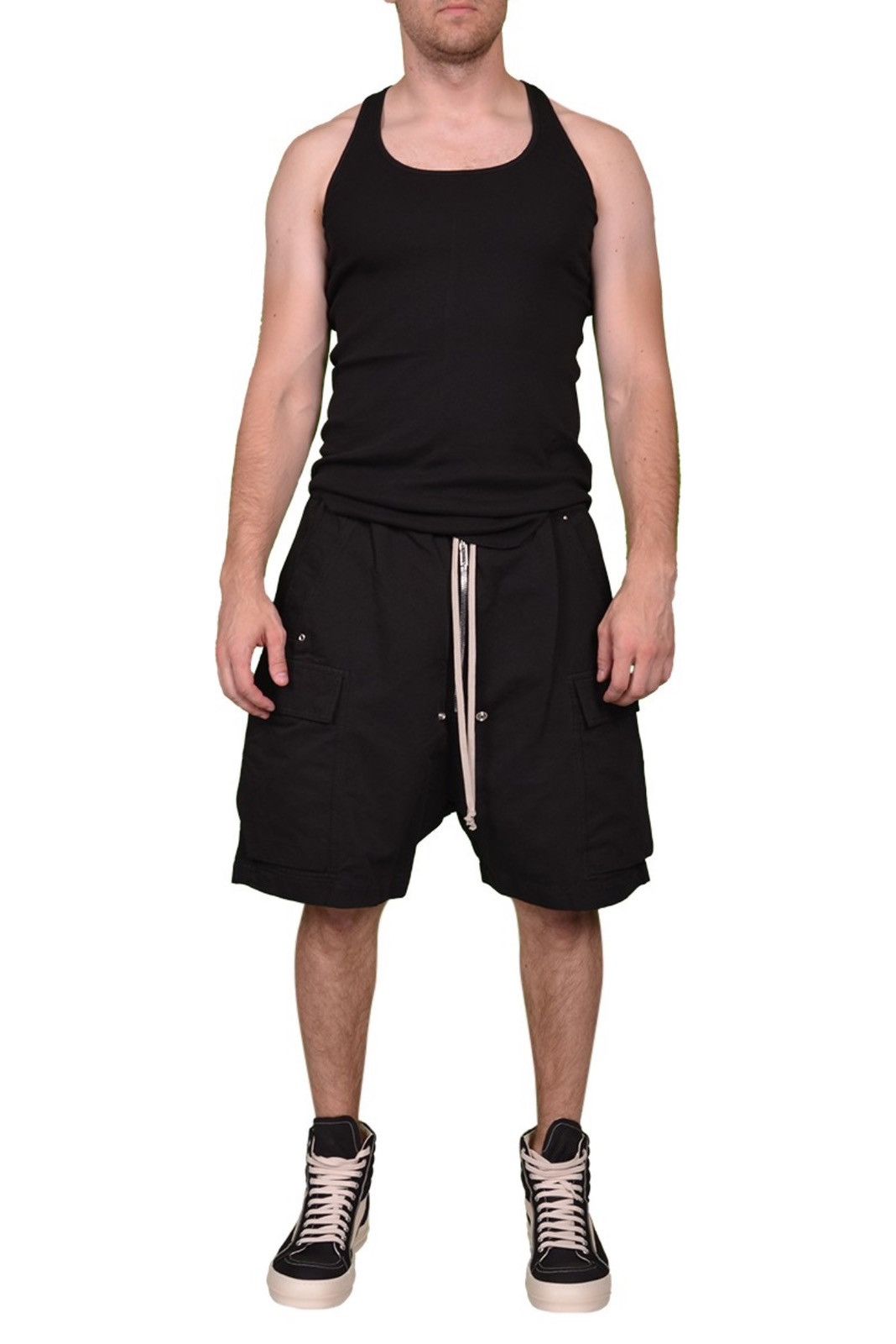 Rick Owens × Rick Owens Drkshdw Last Size Rick Owens Cargo Bela Cotton Shorts Size US 32 / EU 48 - 5 Thumbnail
