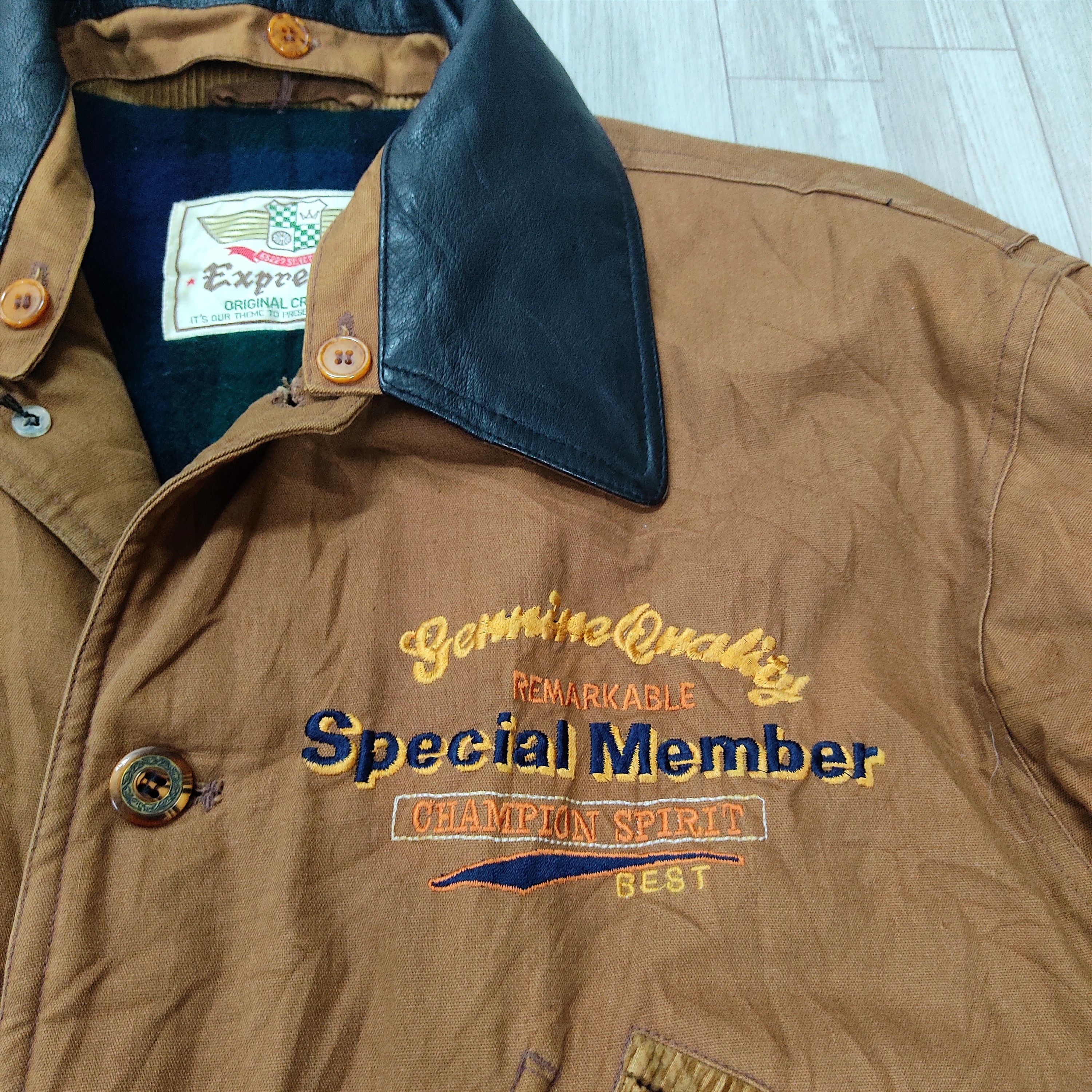 Hunt Club × Japanese Brand × Vintage 80s Expressly Canvas Barn Double Collar Chore Jacket Size US L / EU 52-54 / 3 - 6 Thumbnail