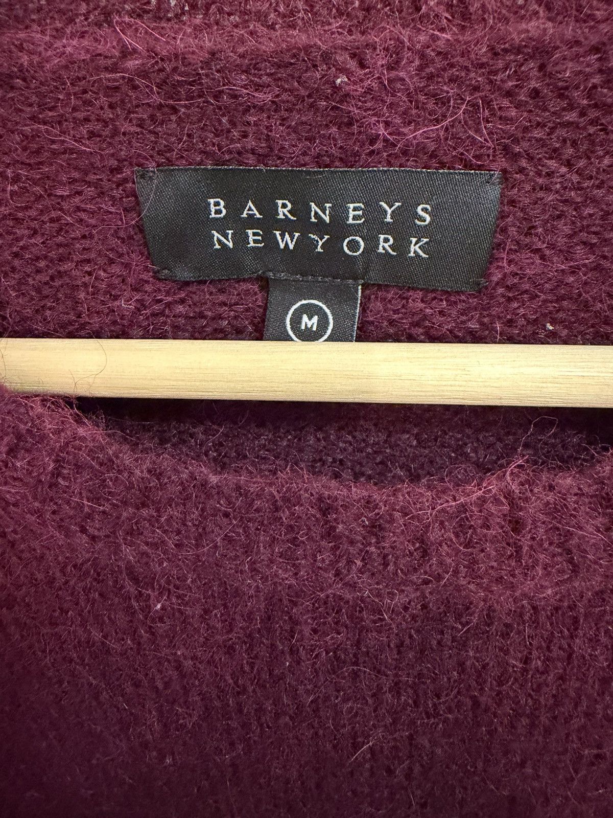 Barneys New York Barneys New York Maroon Alpaca Blend Sweater Size US M / EU 48-50 / 2 - 2 Thumbnail