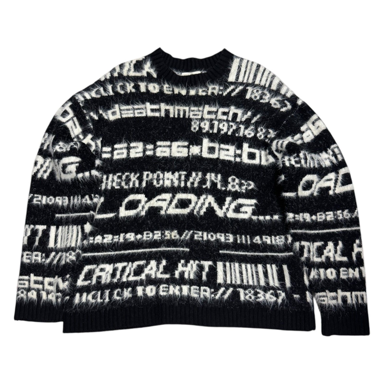 Other COLLUSION Faux Mohair Black Streetwear Boxy Sweater Medium Size US M / EU 48-50 / 2 - 1 Thumbnail