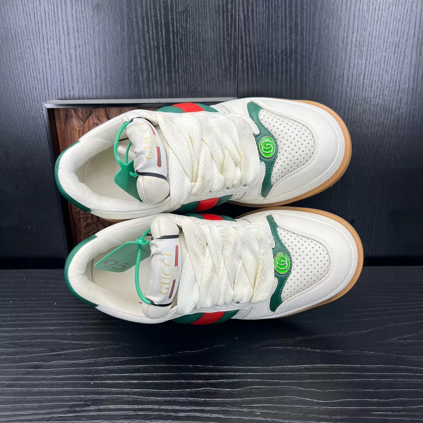 Gucci Gucci Pangding White Red 39 Size US 8.5 / IT 38.5 - 5 Thumbnail