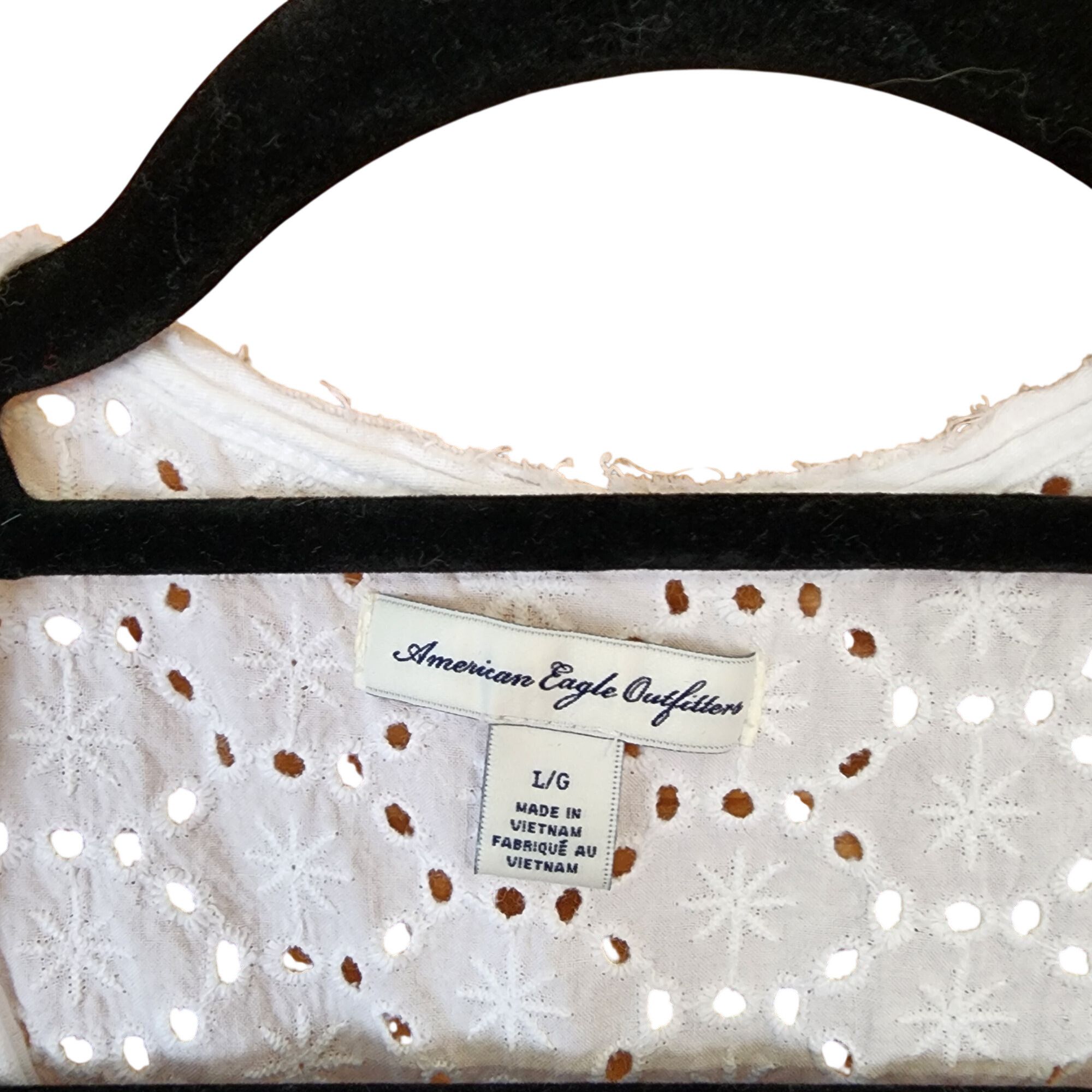 Other American Eagle white eyelet lace vest Womens size Large Size L / US 10 / IT 46 - 3 Thumbnail