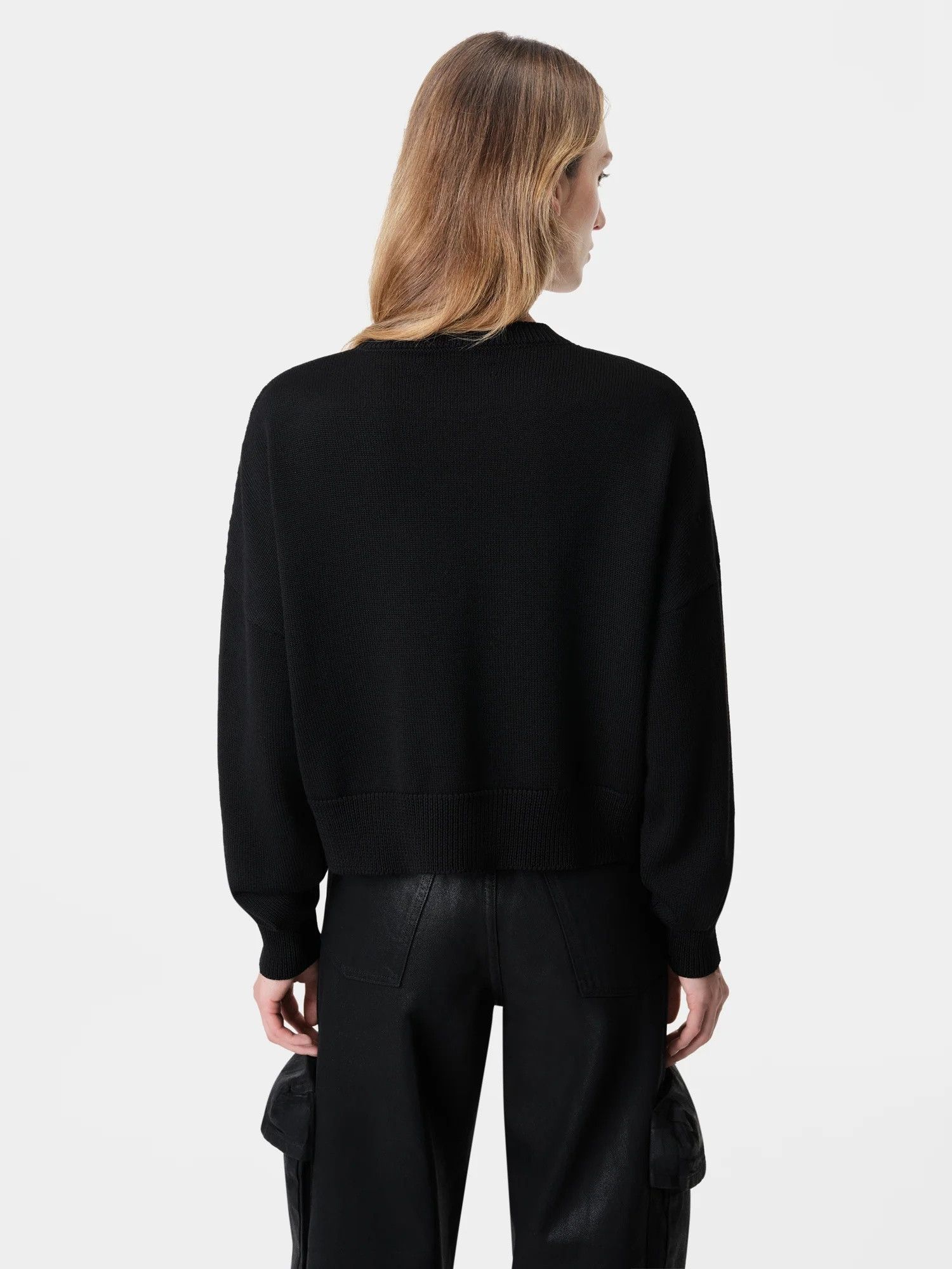 Amiri o1orln1025 MA Swirl Crewneck Sweater in Black Size M / US 6-8 / IT 42-44 - 4 Thumbnail